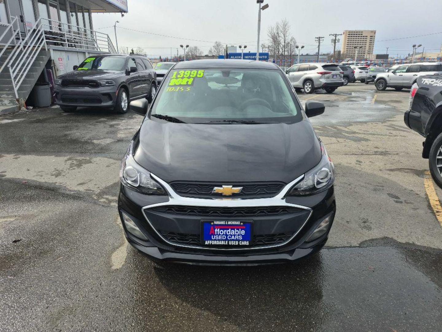 2021 BLACK CHEVROLET SPARK LS (KL8CB6SAXMC) with an 1.4L engine, Continuously Variable transmission, located at 929 East 8th Ave, Anchorage, AK, 99501, (907) 274-2277, 61.214783, -149.866074 - Photo#4