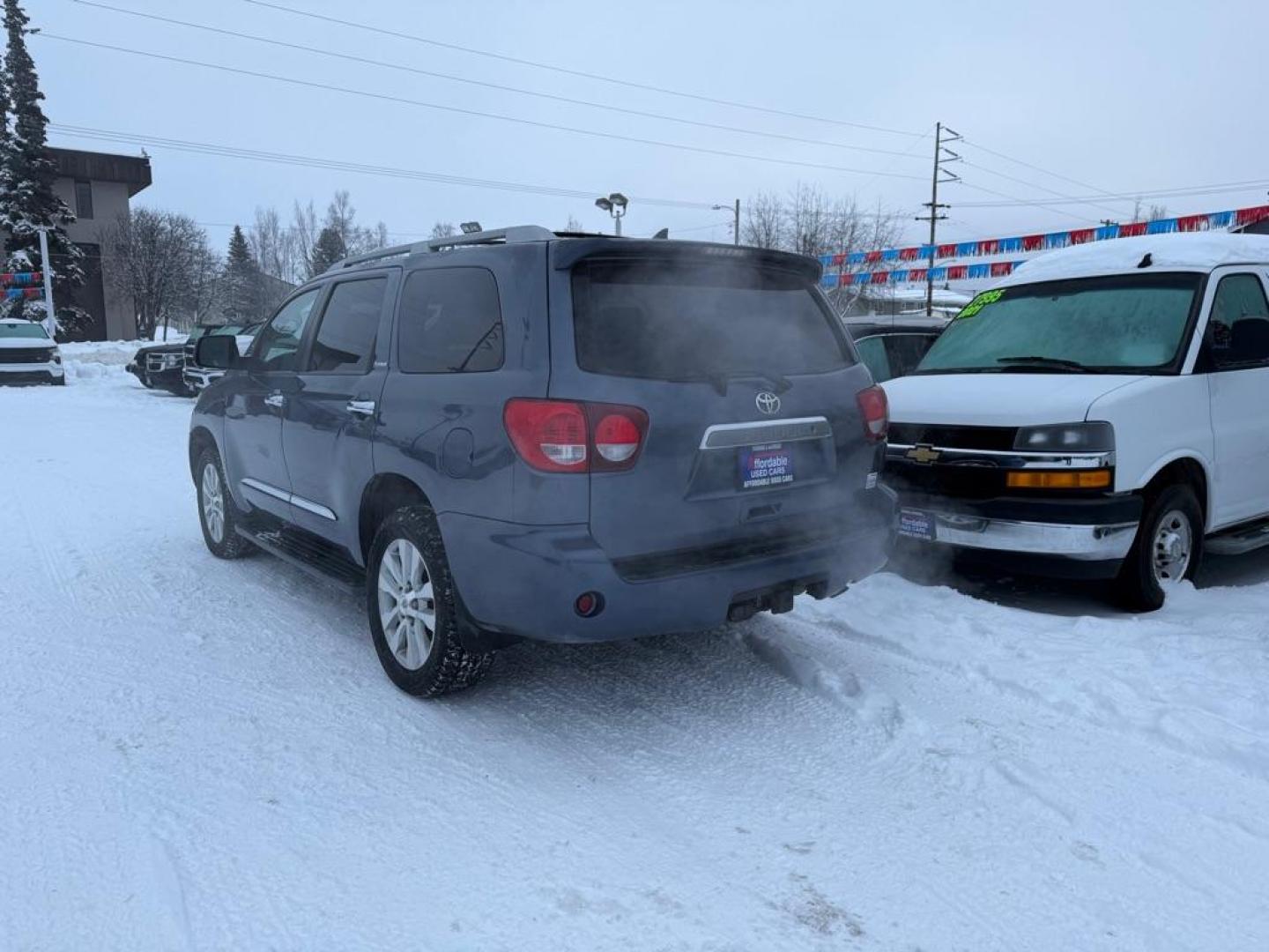 2019 BLUE TOYOTA SEQUOIA PLATINUM (5TDDY5G12KS) with an 5.7L engine, Automatic transmission, located at 929 East 8th Ave, Anchorage, AK, 99501, (907) 274-2277, 61.214783, -149.866074 - Photo#2