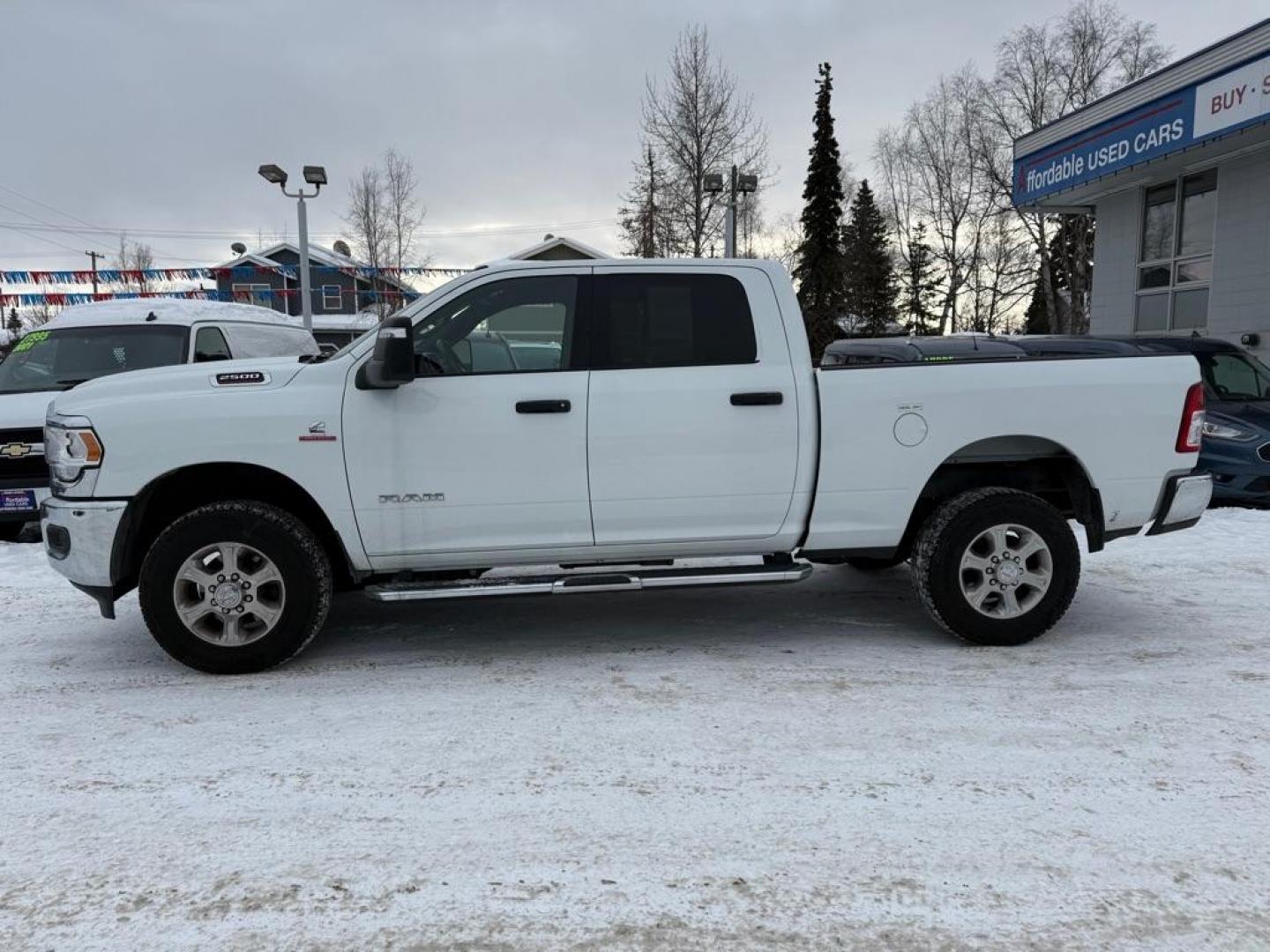 2024 WHITE RAM 2500 BIG HORN BIG HORN (3C6UR5DL7RG) with an 6.7L engine, Automatic transmission, located at 929 East 8th Ave, Anchorage, AK, 99501, (907) 274-2277, 61.214783, -149.866074 - Photo#1