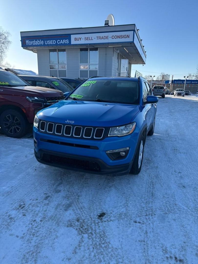 2021 BLUE JEEP COMPASS LATITUDE (3C4NJCBB3MT) with an 2.4L engine, Automatic transmission, located at 929 East 8th Ave, Anchorage, AK, 99501, (907) 274-2277, 61.214783, -149.866074 - Photo#0