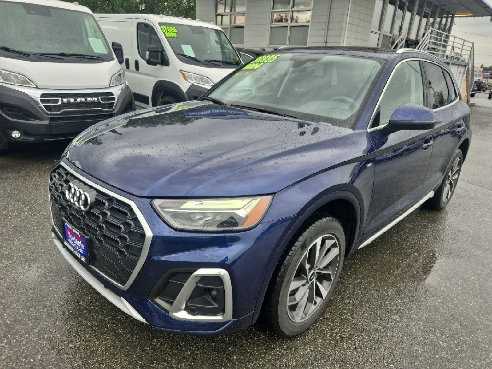 2024 BLUE AUDI Q5 PREMIUM PREMIUM PLUS 45 (WA1EAAFY9R2) with an 2.0L engine, Automatic transmission, located at 929 East 8th Ave, Anchorage, AK, 99501, (907) 274-2277, 61.214783, -149.866074 - Photo#0