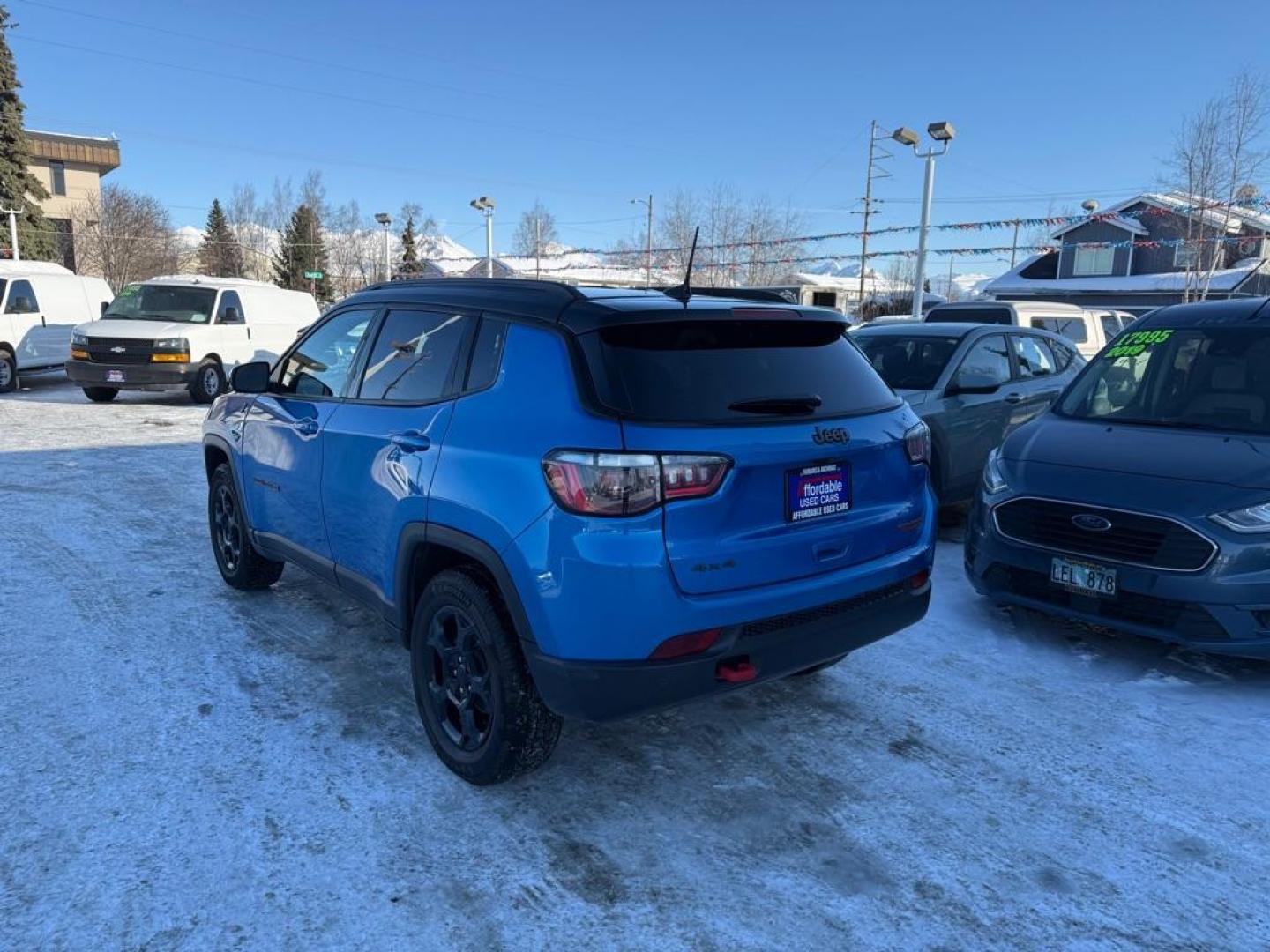 2023 BLUE JEEP COMPASS TRAILHAWK (3C4NJDDN6PT) with an 2.0L engine, Automatic transmission, located at 929 East 8th Ave, Anchorage, AK, 99501, (907) 274-2277, 61.214783, -149.866074 - Photo#2