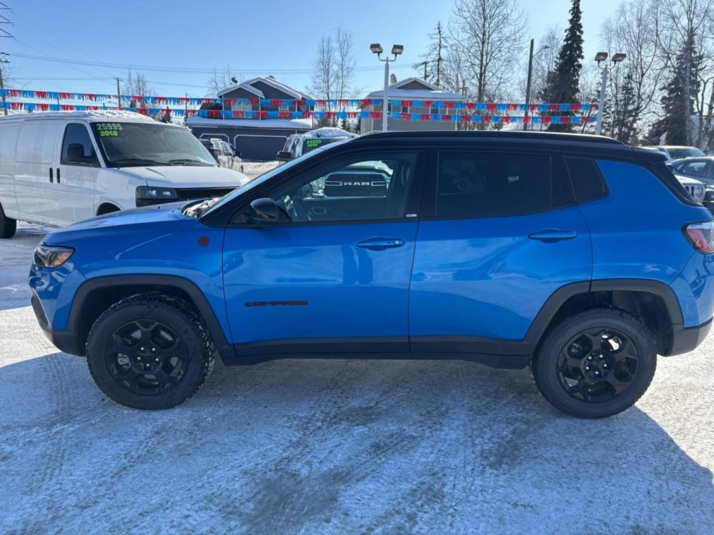 2023 BLUE JEEP COMPASS TRAILHAWK (3C4NJDDN8PT) with an 2.0L engine, Automatic transmission, located at 929 East 8th Ave, Anchorage, AK, 99501, (907) 274-2277, 61.214783, -149.866074 - Photo#2