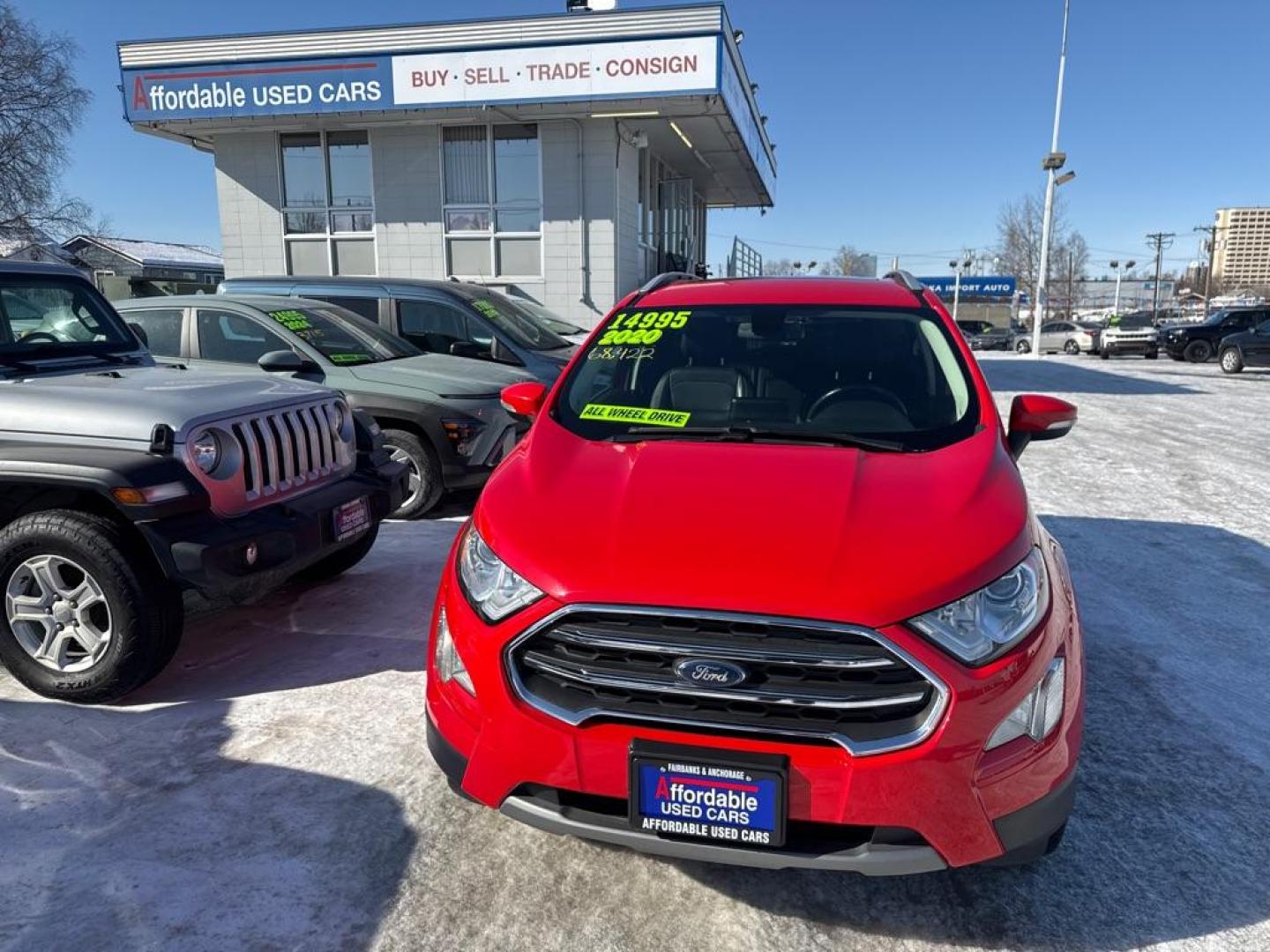 2020 RED FORD ECOSPORT TITANIUM (MAJ6S3KL8LC) with an 2.0L engine, Automatic transmission, located at 929 East 8th Ave, Anchorage, AK, 99501, (907) 274-2277, 61.214783, -149.866074 - Photo#0