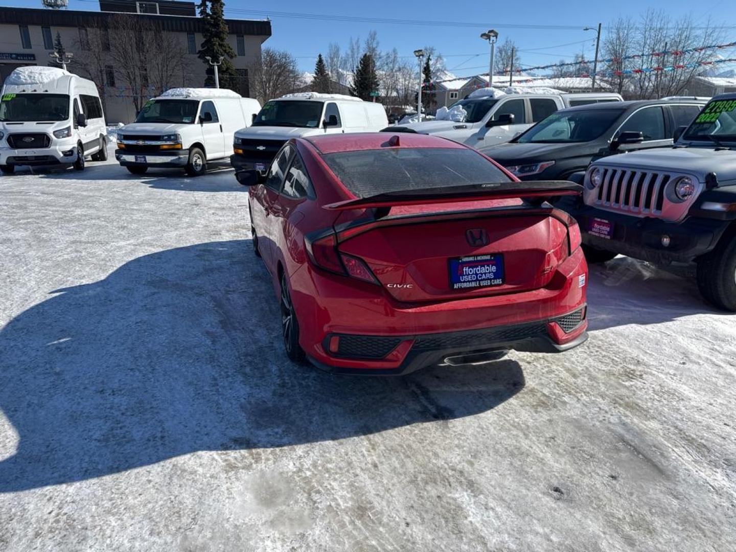 2019 RED HONDA CIVIC SI (2HGFC3A51KH) with an 1.5L engine, 6-Speed Manual transmission, located at 929 East 8th Ave, Anchorage, AK, 99501, (907) 274-2277, 61.214783, -149.866074 - Photo#2