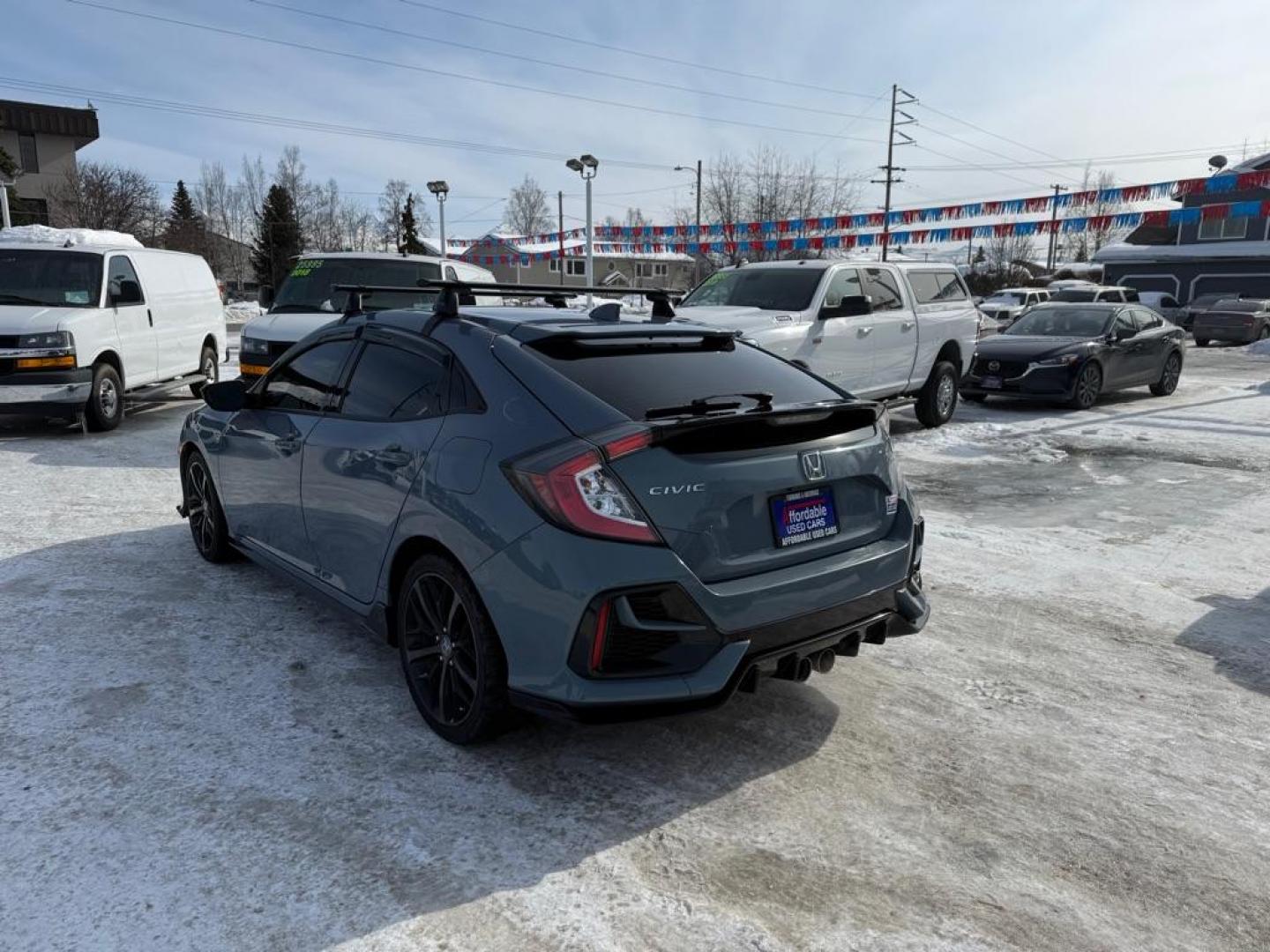 2020 GRAY HONDA CIVIC SPORT (SHHFK7H48LU) with an 1.5L engine, Continuously Variable transmission, located at 929 East 8th Ave, Anchorage, AK, 99501, (907) 274-2277, 61.214783, -149.866074 - Photo#2