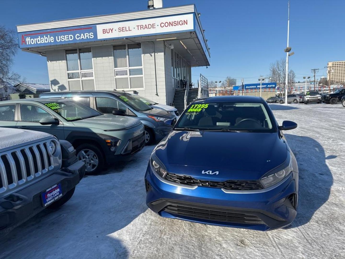 2023 BLUE KIA FORTE LX (3KPF24AD3PE) with an 2L engine, Continuously Variable transmission, located at 929 East 8th Ave, Anchorage, AK, 99501, (907) 274-2277, 61.214783, -149.866074 - Photo#0