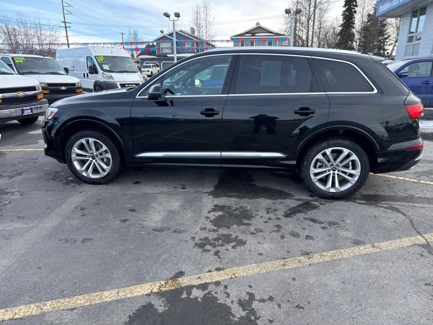 2025 BLACK AUDI Q7 PREMIUM PLUS (WA1LVBF75SD) with an 3.0L engine, Automatic transmission, located at 929 East 8th Ave, Anchorage, AK, 99501, (907) 274-2277, 61.214783, -149.866074 - Photo#1