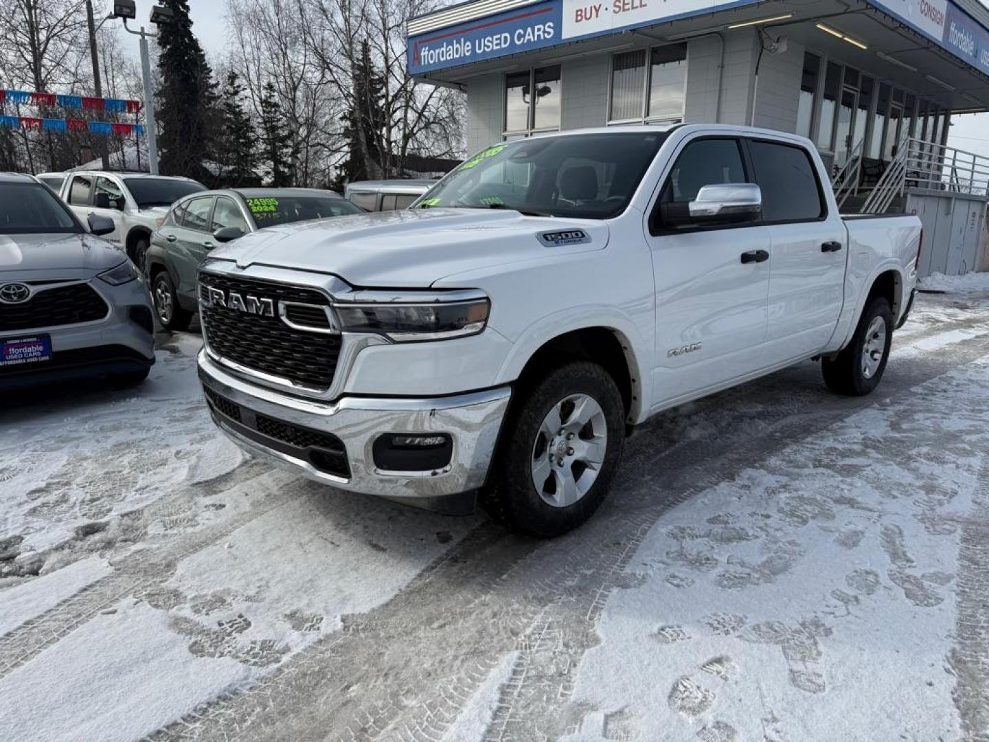 2025 WHITE RAM 1500 BIG HORN/LONE STAR (1C6RRFFG1SN) with an 3.6L engine, Automatic transmission, located at 929 East 8th Ave, Anchorage, AK, 99501, (907) 274-2277, 61.214783, -149.866074 - Photo#0