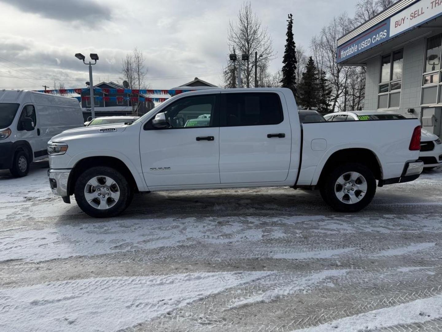 2025 WHITE RAM 1500 BIG HORN/LONE STAR (1C6RRFFG1SN) with an 3.6L engine, Automatic transmission, located at 929 East 8th Ave, Anchorage, AK, 99501, (907) 274-2277, 61.214783, -149.866074 - Photo#1
