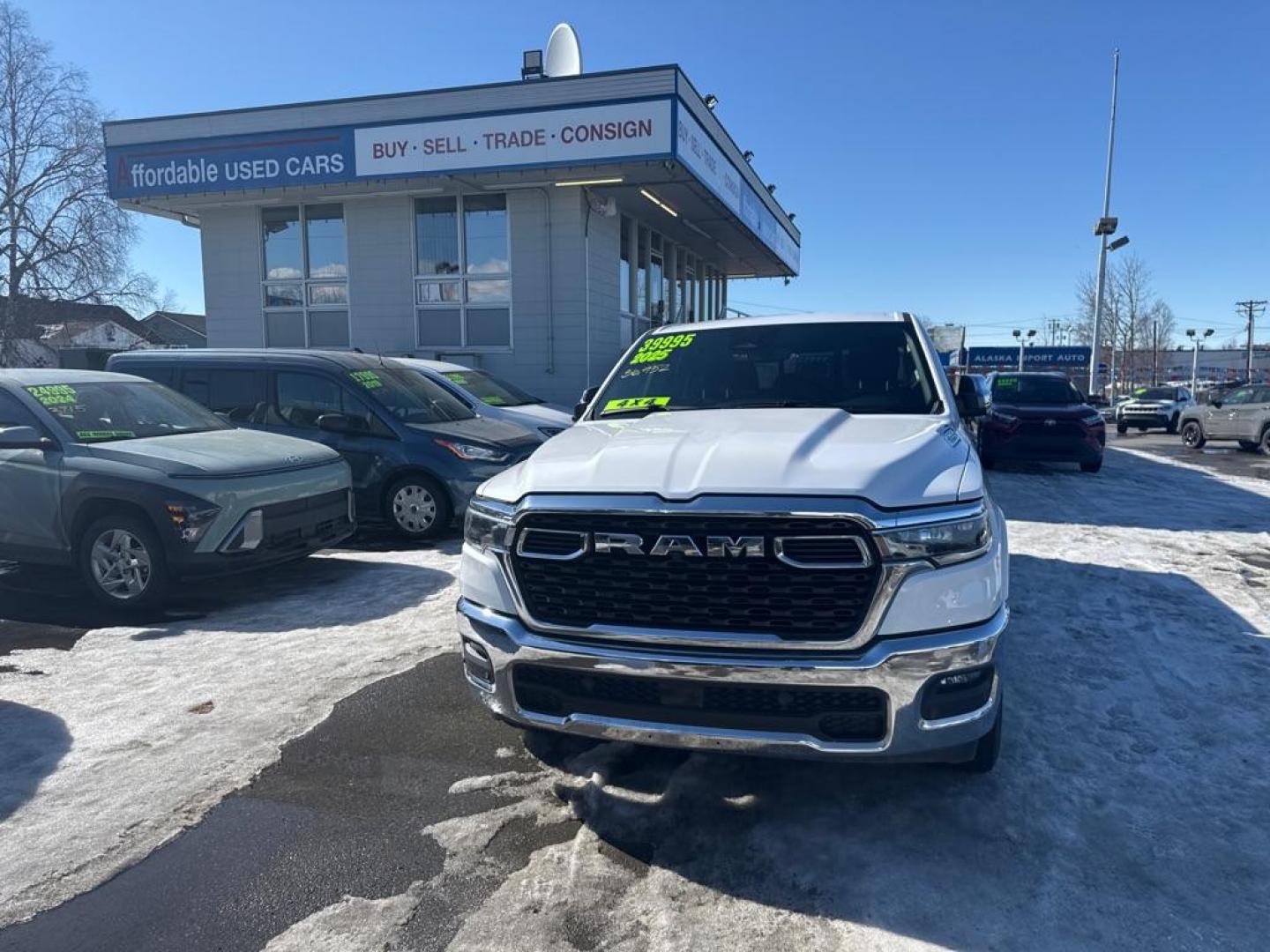 2025 WHITE RAM 1500 BIG HORN/LONE STAR (1C6RRFFG5SN) with an 3.6L engine, Automatic transmission, located at 929 East 8th Ave, Anchorage, AK, 99501, (907) 274-2277, 61.214783, -149.866074 - Photo#0