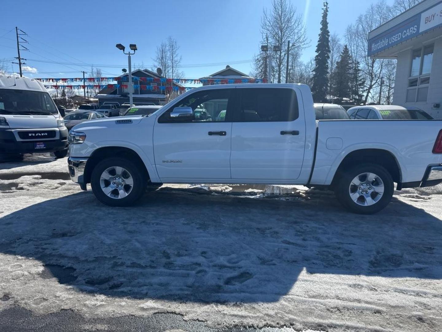 2025 WHITE RAM 1500 BIG HORN/LONE STAR (1C6RRFFG5SN) with an 3.6L engine, Automatic transmission, located at 929 East 8th Ave, Anchorage, AK, 99501, (907) 274-2277, 61.214783, -149.866074 - Photo#1