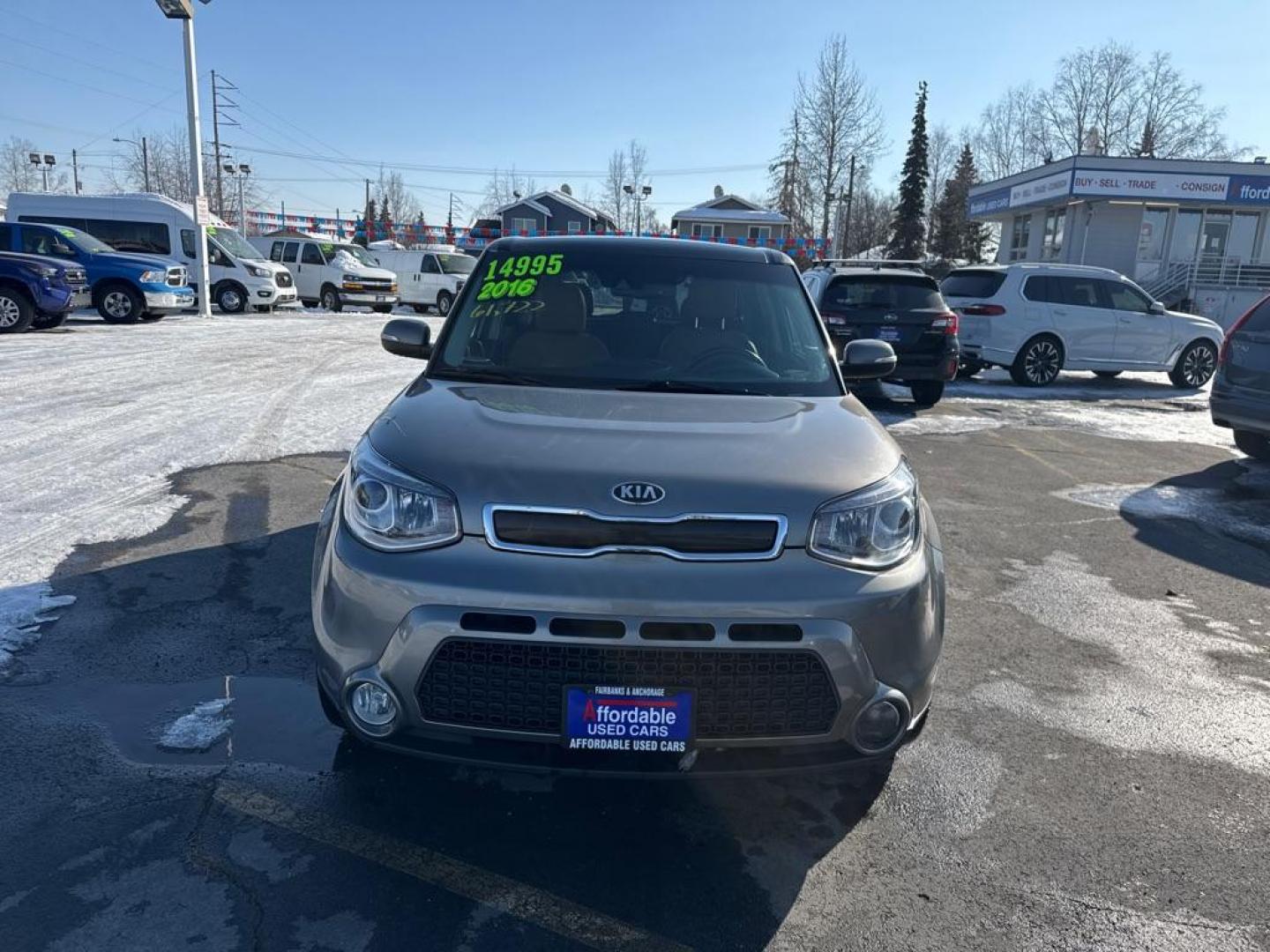 2016 GRAY KIA SOUL ! (KNDJX3A59G7) with an 2.0L engine, Automatic transmission, located at 929 East 8th Ave, Anchorage, AK, 99501, (907) 274-2277, 61.214783, -149.866074 - Photo#0