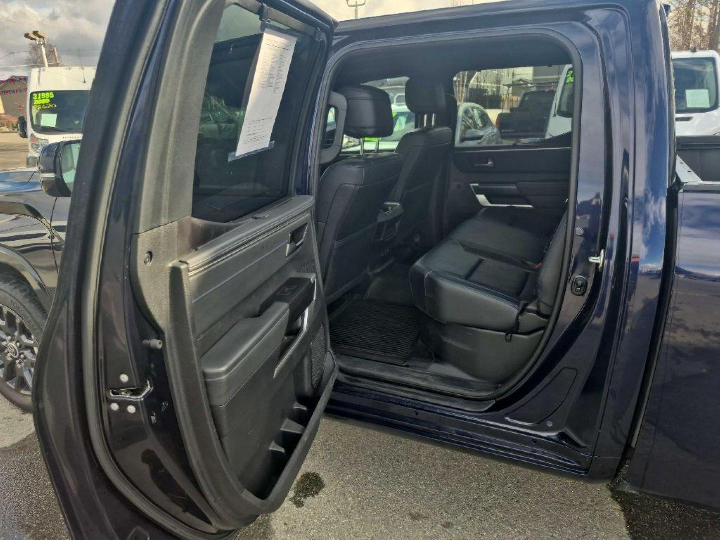 2023 BLUE TOYOTA TUNDRA CREWMAX PLATINUM (5TFNA5EC9PX) with an 3.4L engine, Automatic transmission, located at 929 East 8th Ave, Anchorage, AK, 99501, (907) 274-2277, 61.214783, -149.866074 - Photo#3