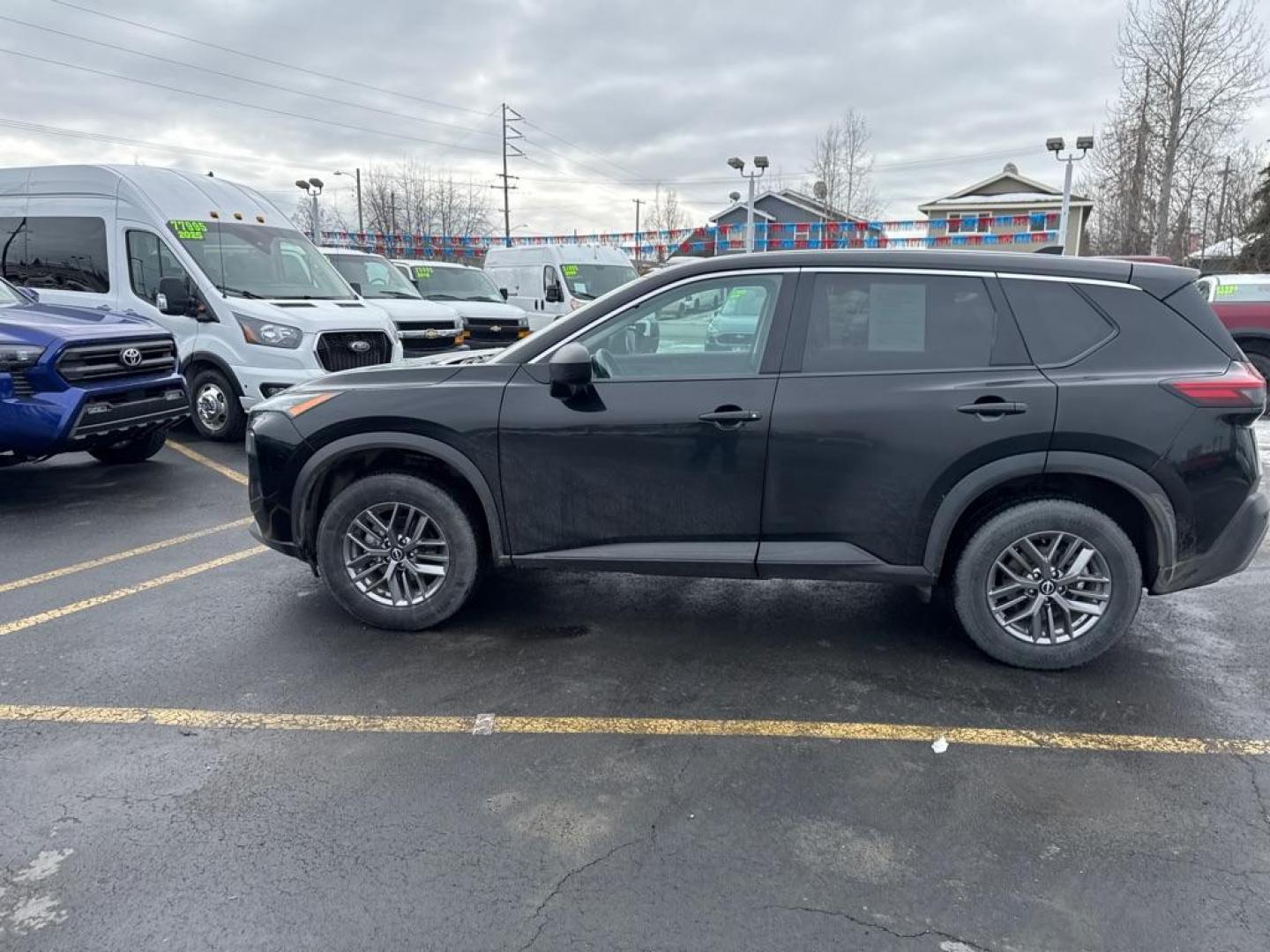 2023 BLACK NISSAN ROGUE S (5N1BT3AB7PC) with an 1.5L engine, Continuously Variable transmission, located at 929 East 8th Ave, Anchorage, AK, 99501, (907) 274-2277, 61.214783, -149.866074 - Photo#1