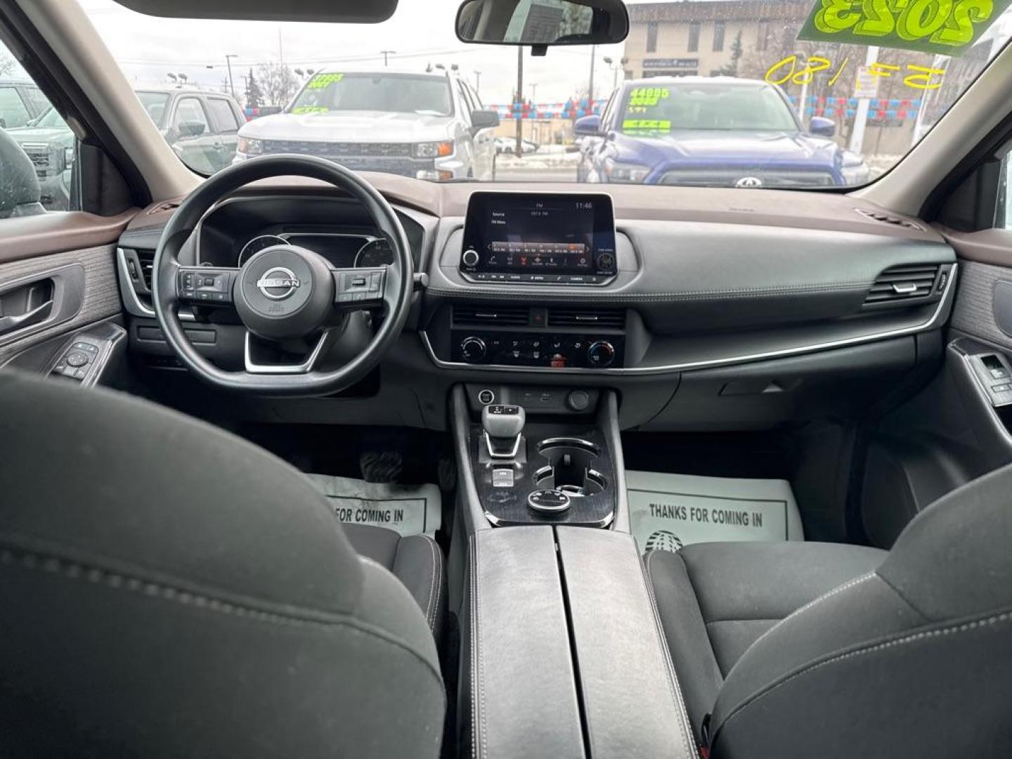 2023 BLACK NISSAN ROGUE S (5N1BT3AB7PC) with an 1.5L engine, Continuously Variable transmission, located at 929 East 8th Ave, Anchorage, AK, 99501, (907) 274-2277, 61.214783, -149.866074 - Photo#4