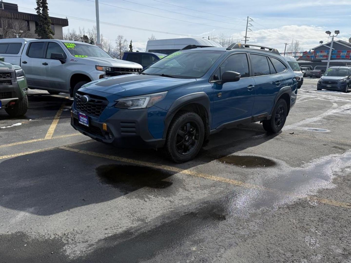 2022 BLUE SUBARU OUTBACK WILDERNESS (4S4BTGUD7N3) with an 2.4L engine, Continuously Variable transmission, located at 929 East 8th Ave, Anchorage, AK, 99501, (907) 274-2277, 61.214783, -149.866074 - Photo#0