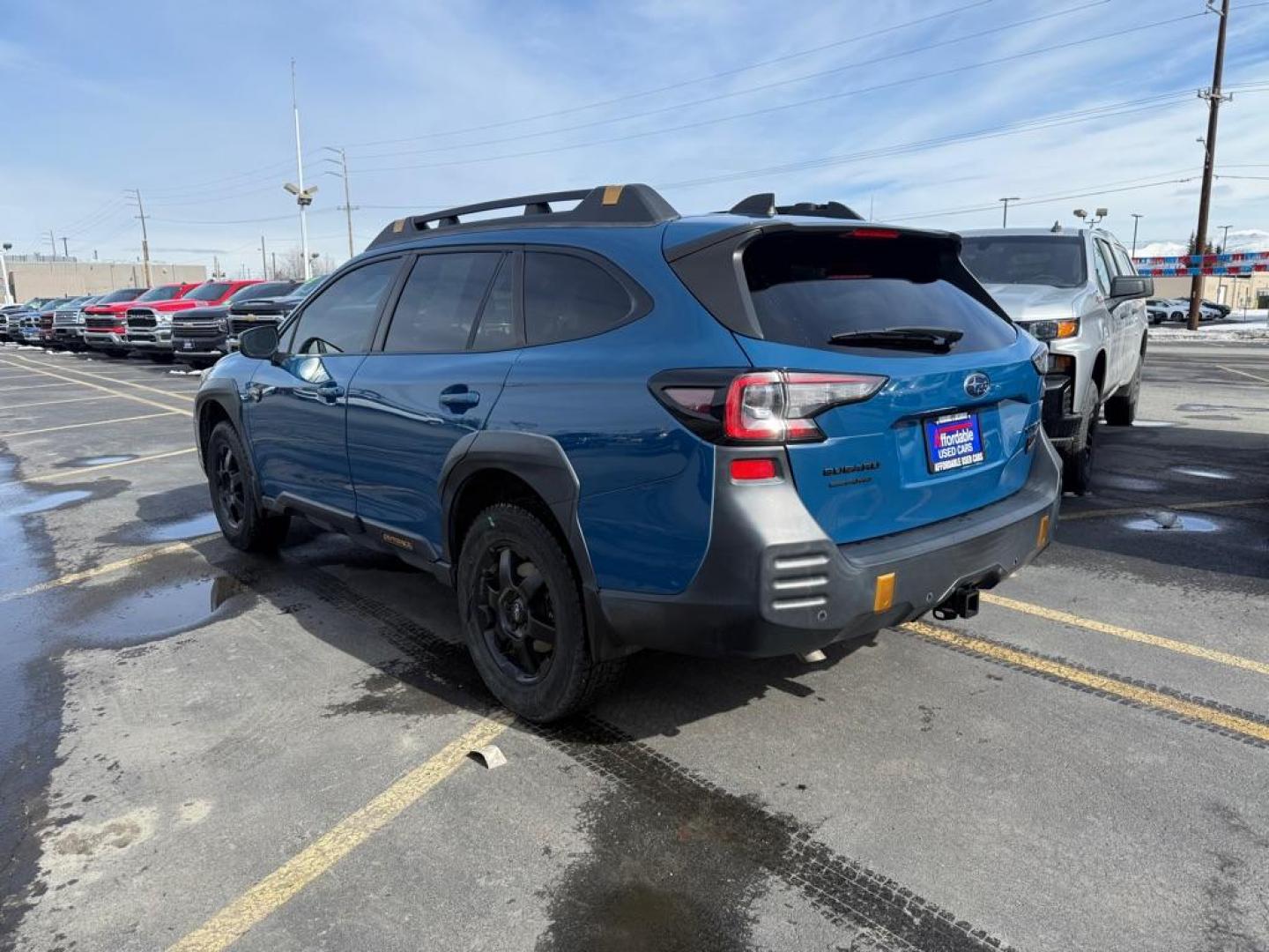 2022 BLUE SUBARU OUTBACK WILDERNESS (4S4BTGUD7N3) with an 2.4L engine, Continuously Variable transmission, located at 929 East 8th Ave, Anchorage, AK, 99501, (907) 274-2277, 61.214783, -149.866074 - Photo#2