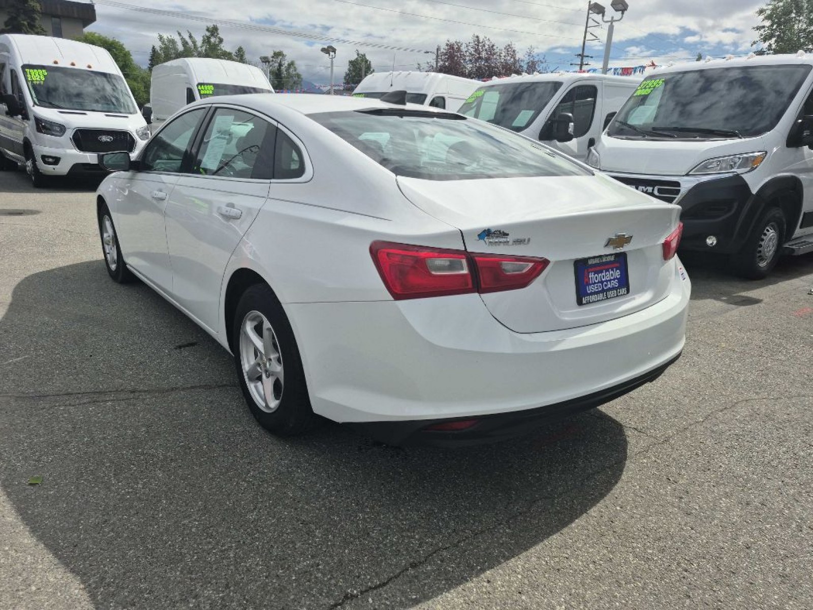 2018 WHITE CHEVROLET MALIBU LS (1G1ZB5STXJF) with an 1.5L engine, Automatic transmission, located at 929 East 8th Ave, Anchorage, AK, 99501, (907) 274-2277, 61.214783, -149.866074 - Photo#2