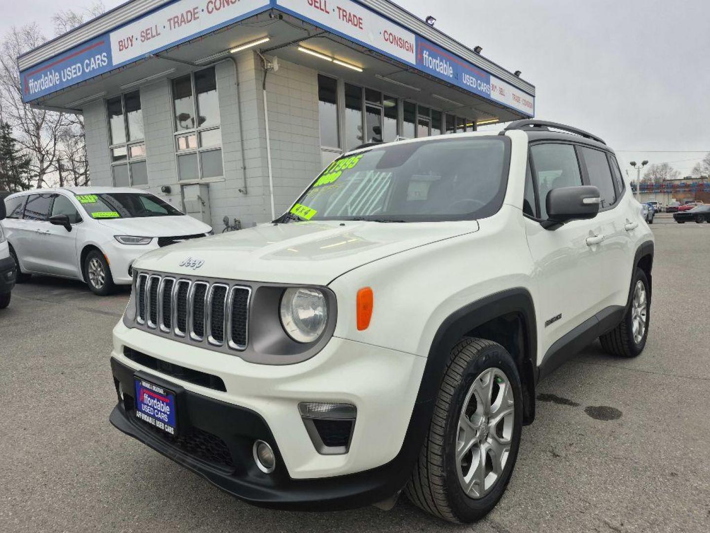 2020 WHITE JEEP RENEGADE LIMITED (ZACNJBD16LP) with an 1.3L engine, Automatic transmission, located at 929 East 8th Ave, Anchorage, AK, 99501, (907) 274-2277, 61.214783, -149.866074 - Photo#0