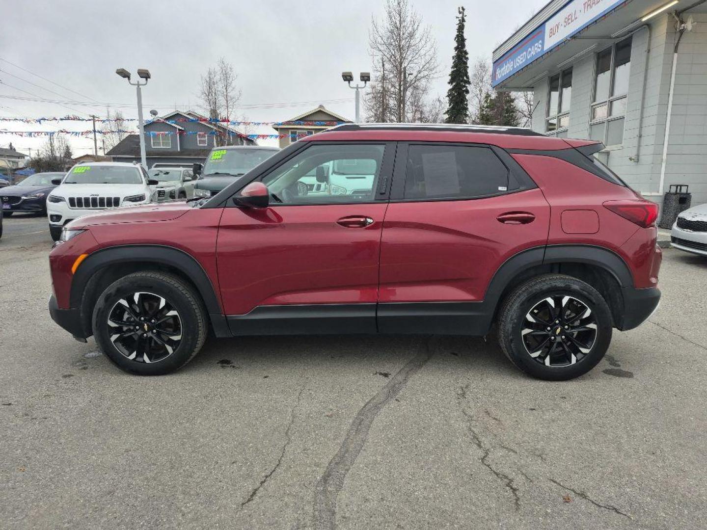 2023 MAROON CHEVROLET TRAILBLAZER LT LT (KL79MRSL0PB) with an 1.3L engine, Automatic transmission, located at 929 East 8th Ave, Anchorage, AK, 99501, (907) 274-2277, 61.214783, -149.866074 - Photo#1