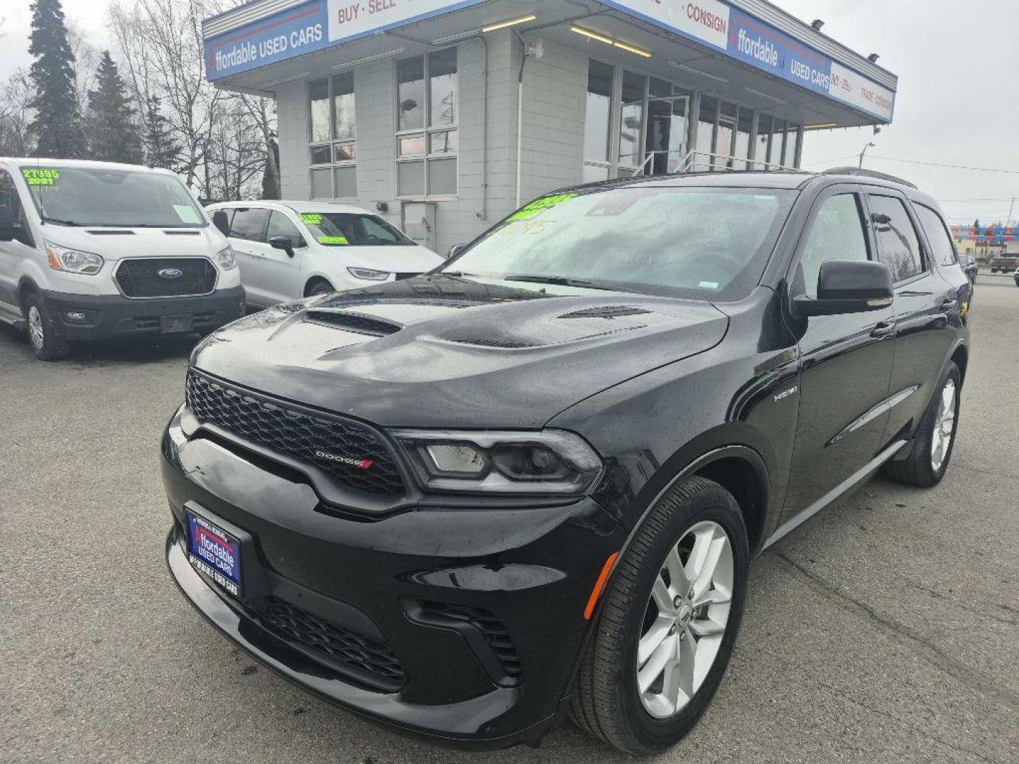 2025 BLACK DODGE DURANGO R/T R/T (1C4SDJCT5SC) with an 5.7L engine, Automatic transmission, located at 929 East 8th Ave, Anchorage, AK, 99501, (907) 274-2277, 61.214783, -149.866074 - Photo#0