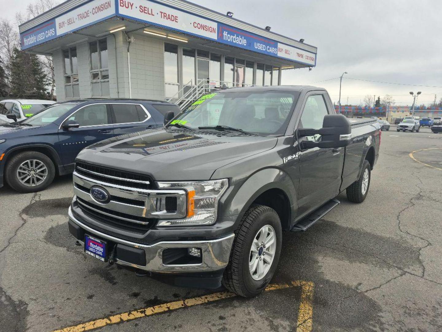 2018 GRAY FORD F150 (1FTNF1EG7JK) with an 3.5L engine, Automatic transmission, located at 929 East 8th Ave, Anchorage, AK, 99501, (907) 274-2277, 61.214783, -149.866074 - Photo#0