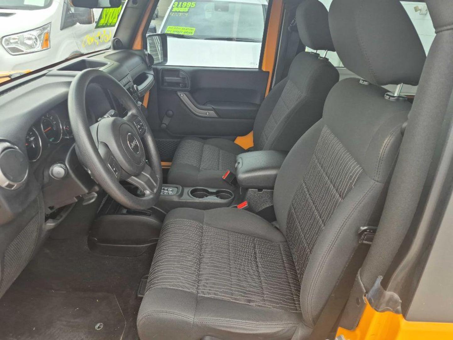 2012 ORANGE JEEP WRANGLER SPORT (1C4AJWAGXCL) with an 3.6L engine, Automatic transmission, located at 929 East 8th Ave, Anchorage, AK, 99501, (907) 274-2277, 61.214783, -149.866074 - Photo#2