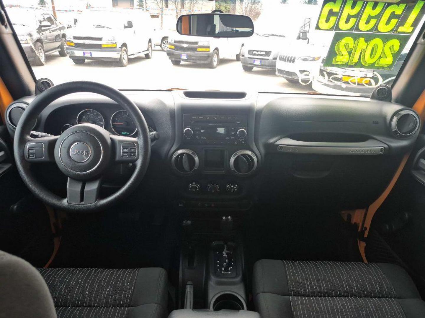 2012 ORANGE JEEP WRANGLER SPORT (1C4AJWAGXCL) with an 3.6L engine, Automatic transmission, located at 929 East 8th Ave, Anchorage, AK, 99501, (907) 274-2277, 61.214783, -149.866074 - Photo#4