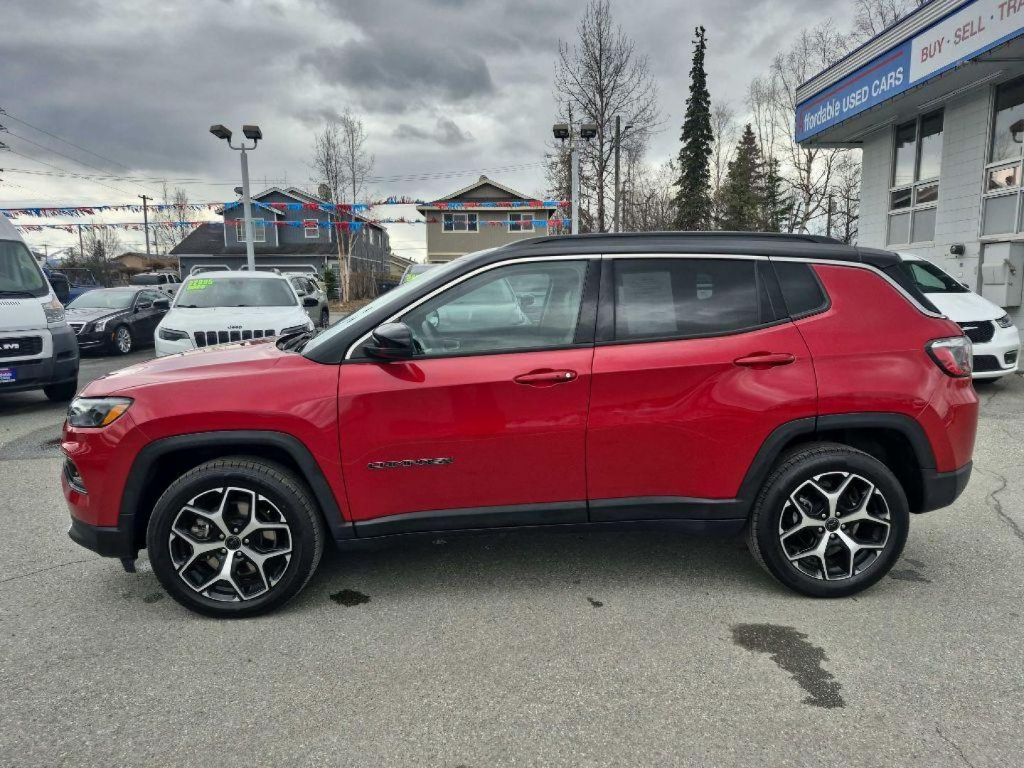 2025 RED JEEP COMPASS LMTD LIMITED (3C4NJDCN8ST) with an 2.0L engine, Automatic transmission, located at 929 East 8th Ave, Anchorage, AK, 99501, (907) 274-2277, 61.214783, -149.866074 - Photo#1