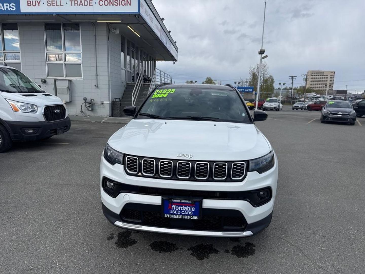 2024 WHITE JEEP COMPASS LIMITED (3C4NJDCN3RT) with an 2.0L engine, Automatic transmission, located at 929 East 8th Ave, Anchorage, AK, 99501, (907) 274-2277, 61.214783, -149.866074 - Photo#0