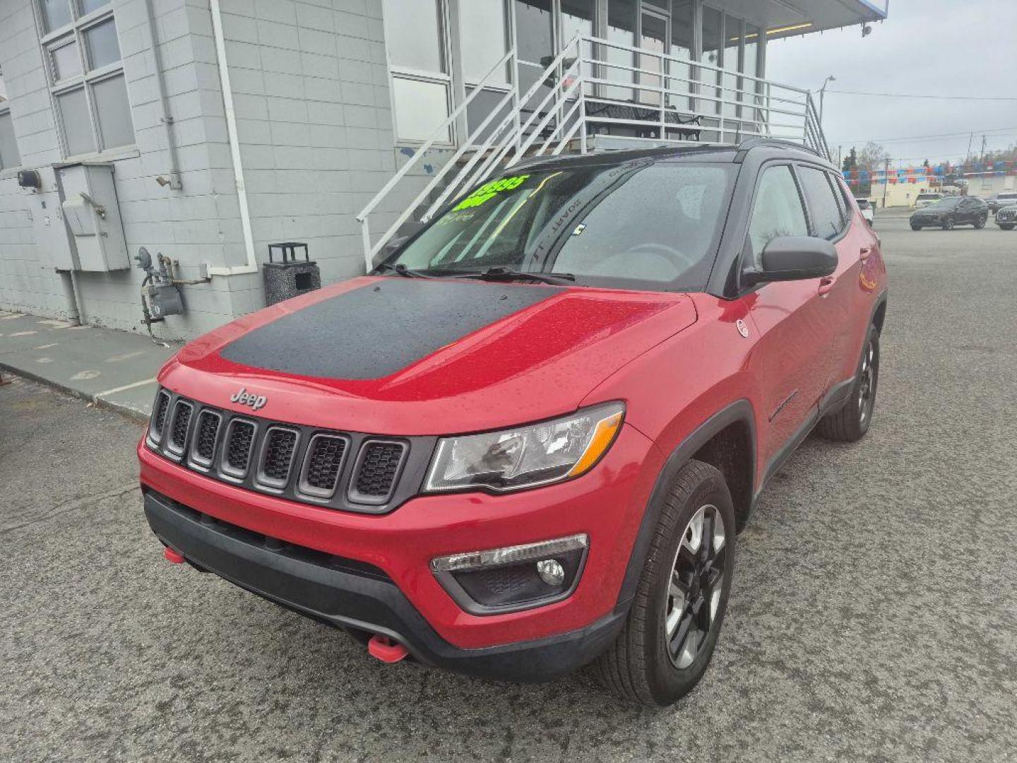2017 RED JEEP COMPASS TRAILHAWK (3C4NJDDB6HT) with an 2.4L engine, Automatic transmission, located at 929 East 8th Ave, Anchorage, AK, 99501, (907) 274-2277, 61.214783, -149.866074 - Photo#0