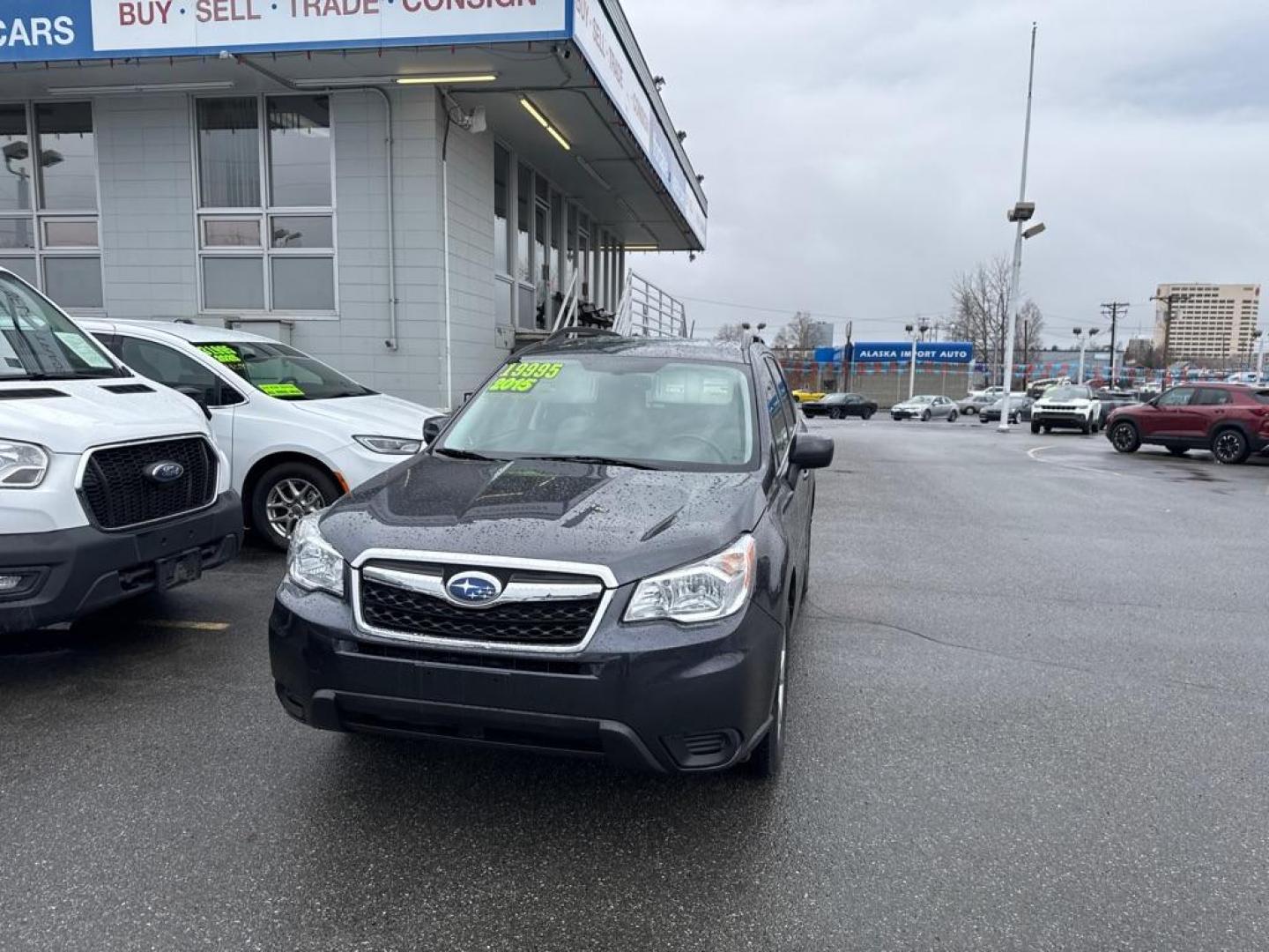 2015 GRAY SUBARU FORESTER 2.5I PREMIUM (JF2SJADC2FH) with an 2.5L engine, 6-Speed Manual transmission, located at 929 East 8th Ave, Anchorage, AK, 99501, (907) 274-2277, 61.214783, -149.866074 - Photo#0