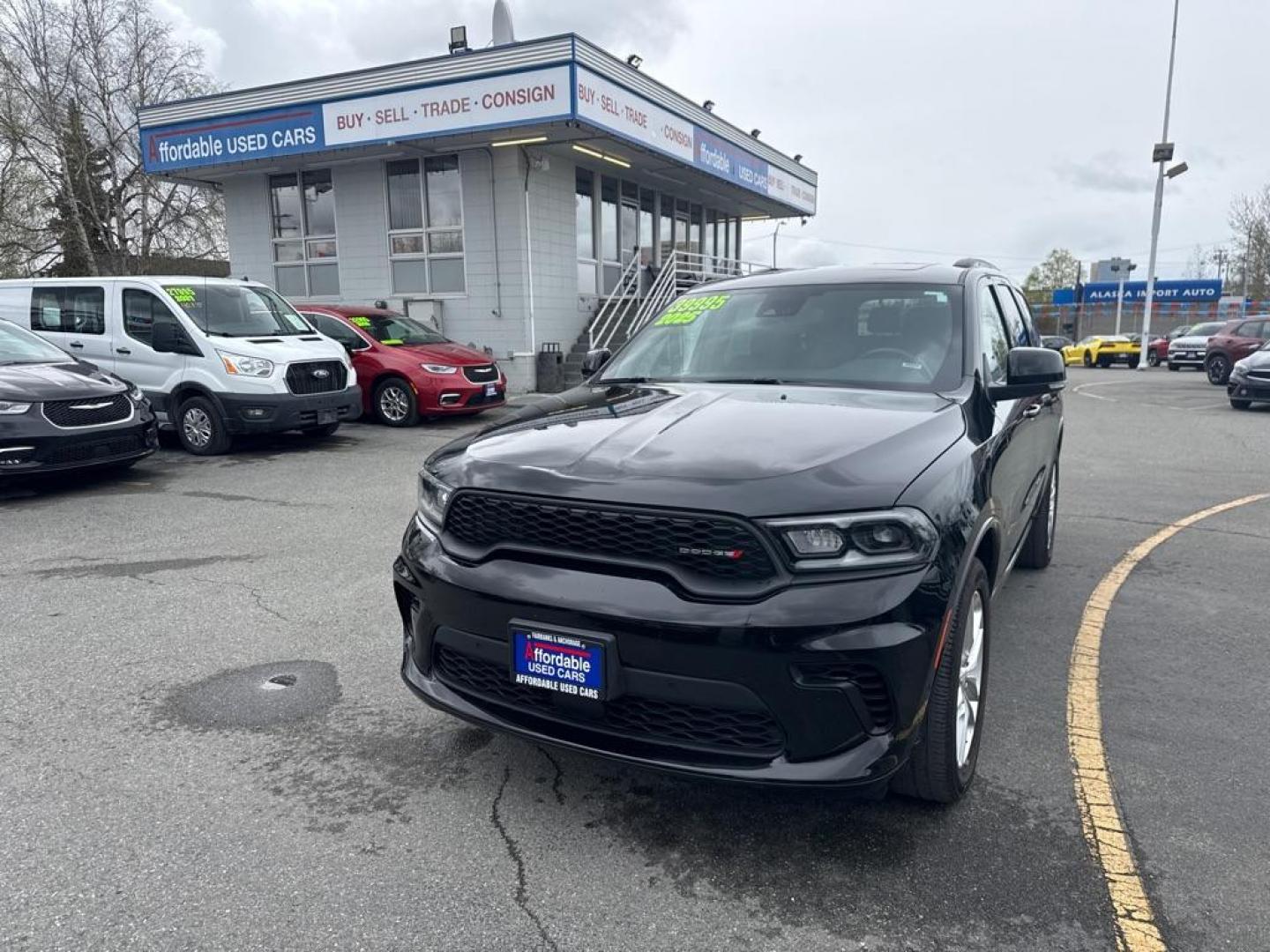 2025 BLACK DODGE DURANGO GT (1C4RDJDG3SC) with an 3.6L engine, Automatic transmission, located at 929 East 8th Ave, Anchorage, AK, 99501, (907) 274-2277, 61.214783, -149.866074 - Photo#0
