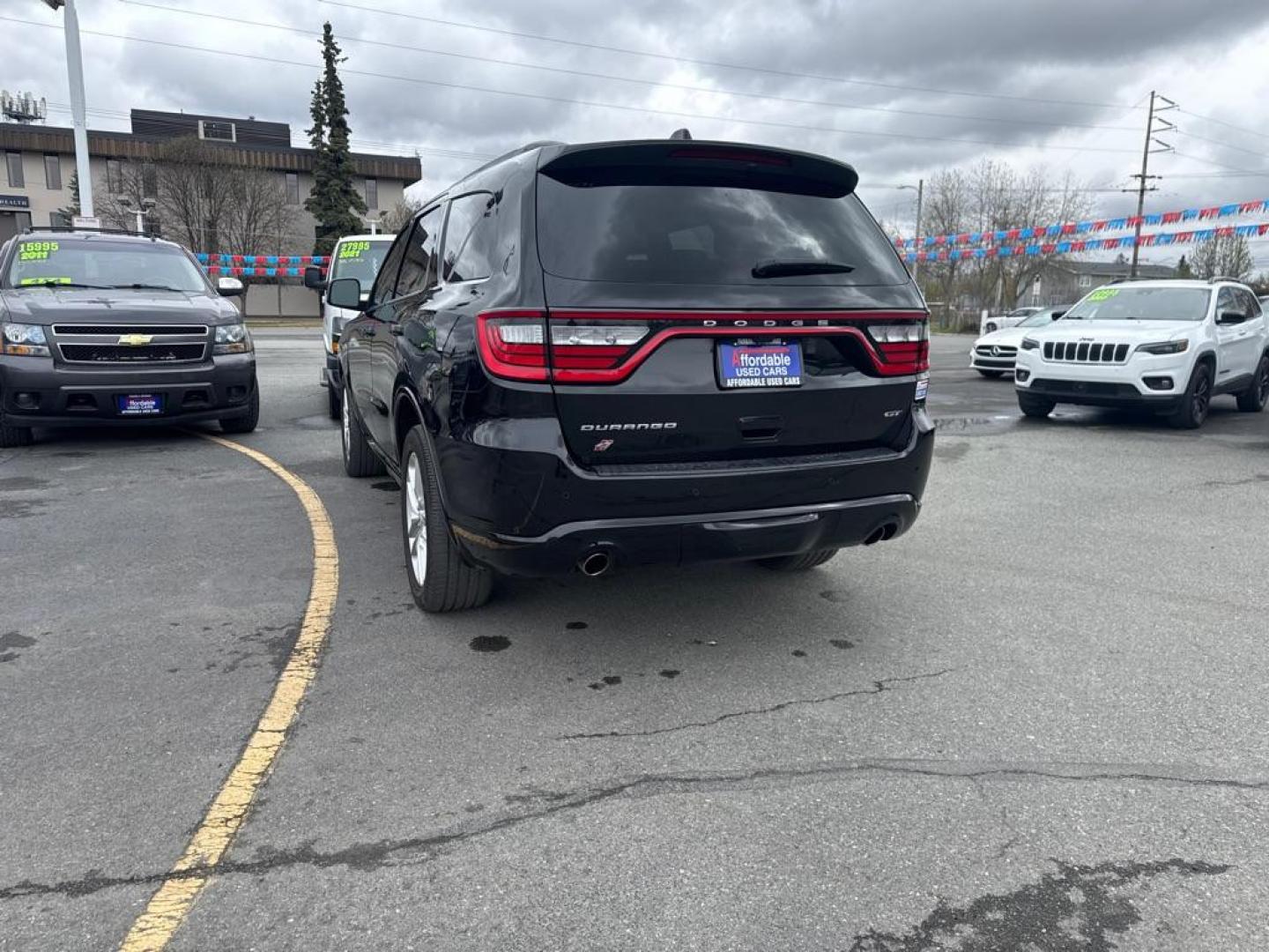 2025 BLACK DODGE DURANGO GT (1C4RDJDG3SC) with an 3.6L engine, Automatic transmission, located at 929 East 8th Ave, Anchorage, AK, 99501, (907) 274-2277, 61.214783, -149.866074 - Photo#4