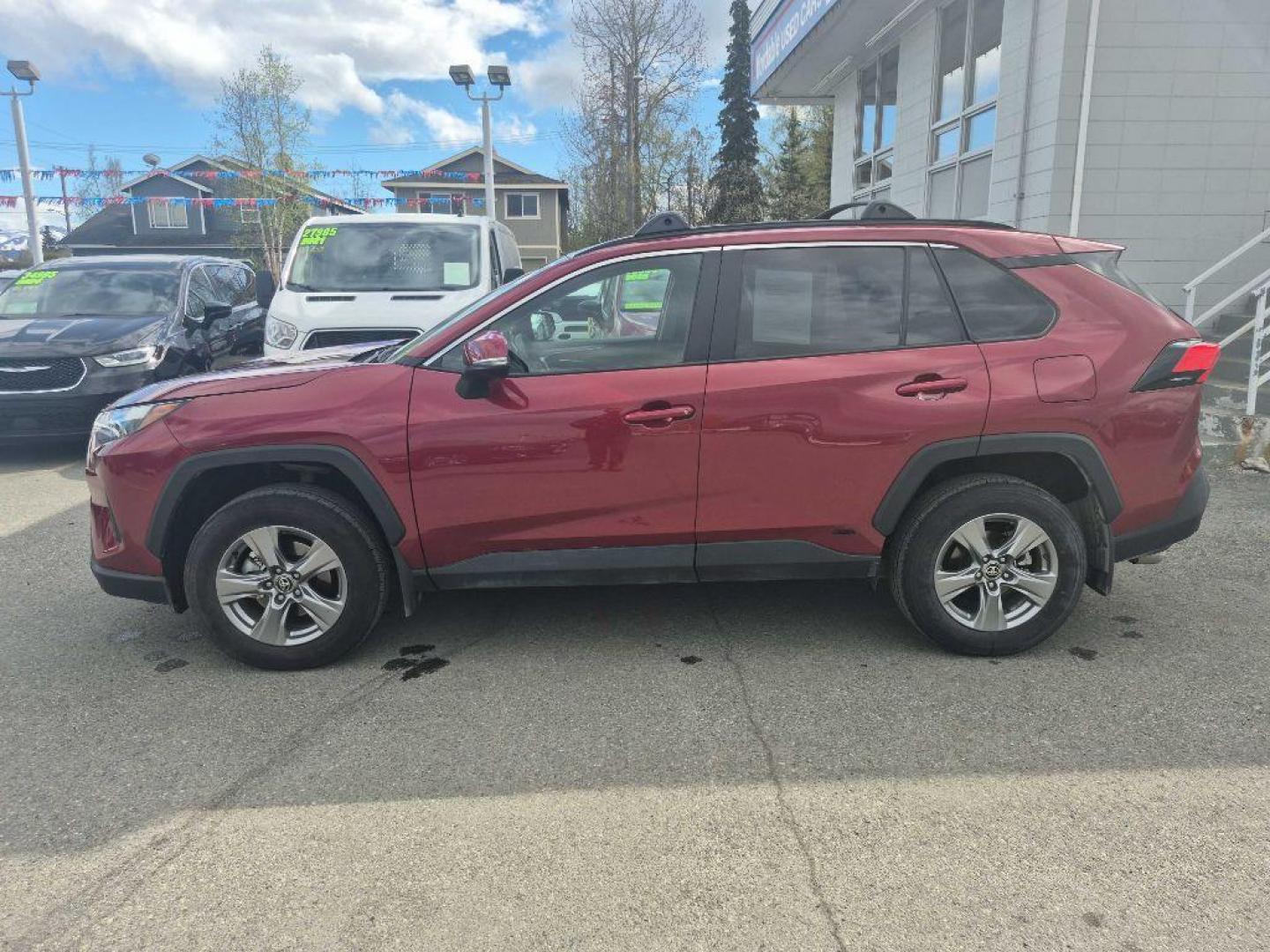 2025 RED TOYOTA RAV4 XLE (2T3RWRFV2SW) with an 2.5L engine, Continuously Variable transmission, located at 929 East 8th Ave, Anchorage, AK, 99501, (907) 274-2277, 61.214783, -149.866074 - Photo#1