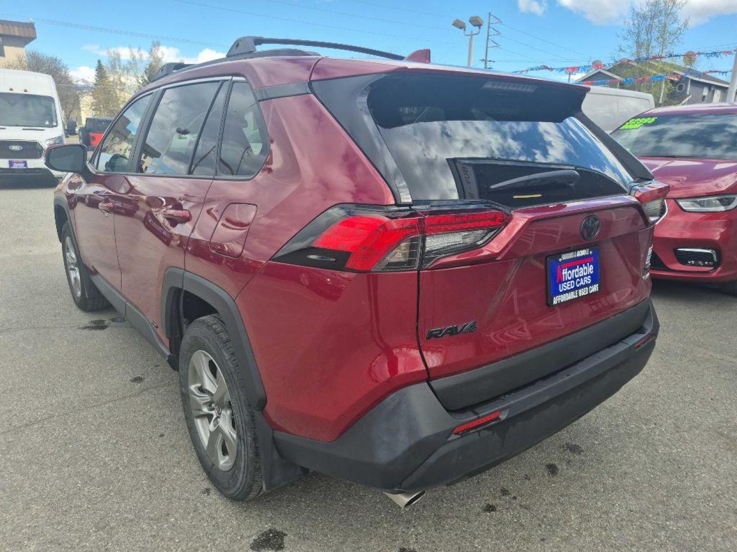 2025 RED TOYOTA RAV4 XLE (2T3RWRFV2SW) with an 2.5L engine, Continuously Variable transmission, located at 929 East 8th Ave, Anchorage, AK, 99501, (907) 274-2277, 61.214783, -149.866074 - Photo#2
