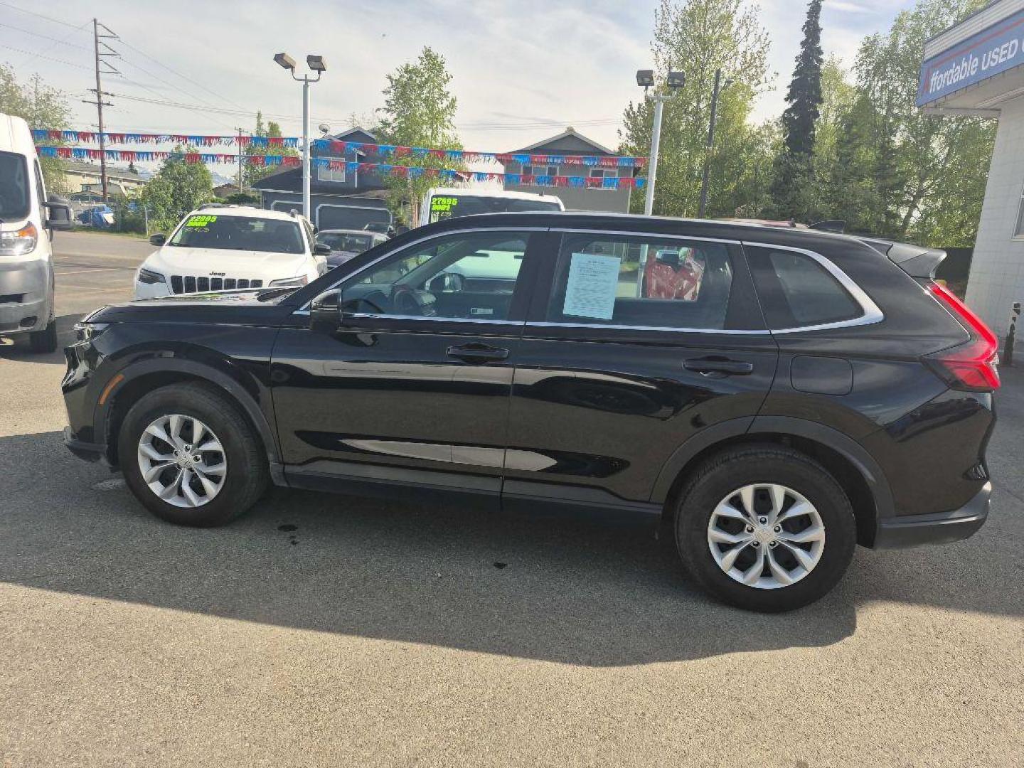 2023 BLACK HONDA CR-V LX (5J6RS4H26PL) with an 1.5L engine, Continuously Variable transmission, located at 929 East 8th Ave, Anchorage, AK, 99501, (907) 274-2277, 61.214783, -149.866074 - Photo#1