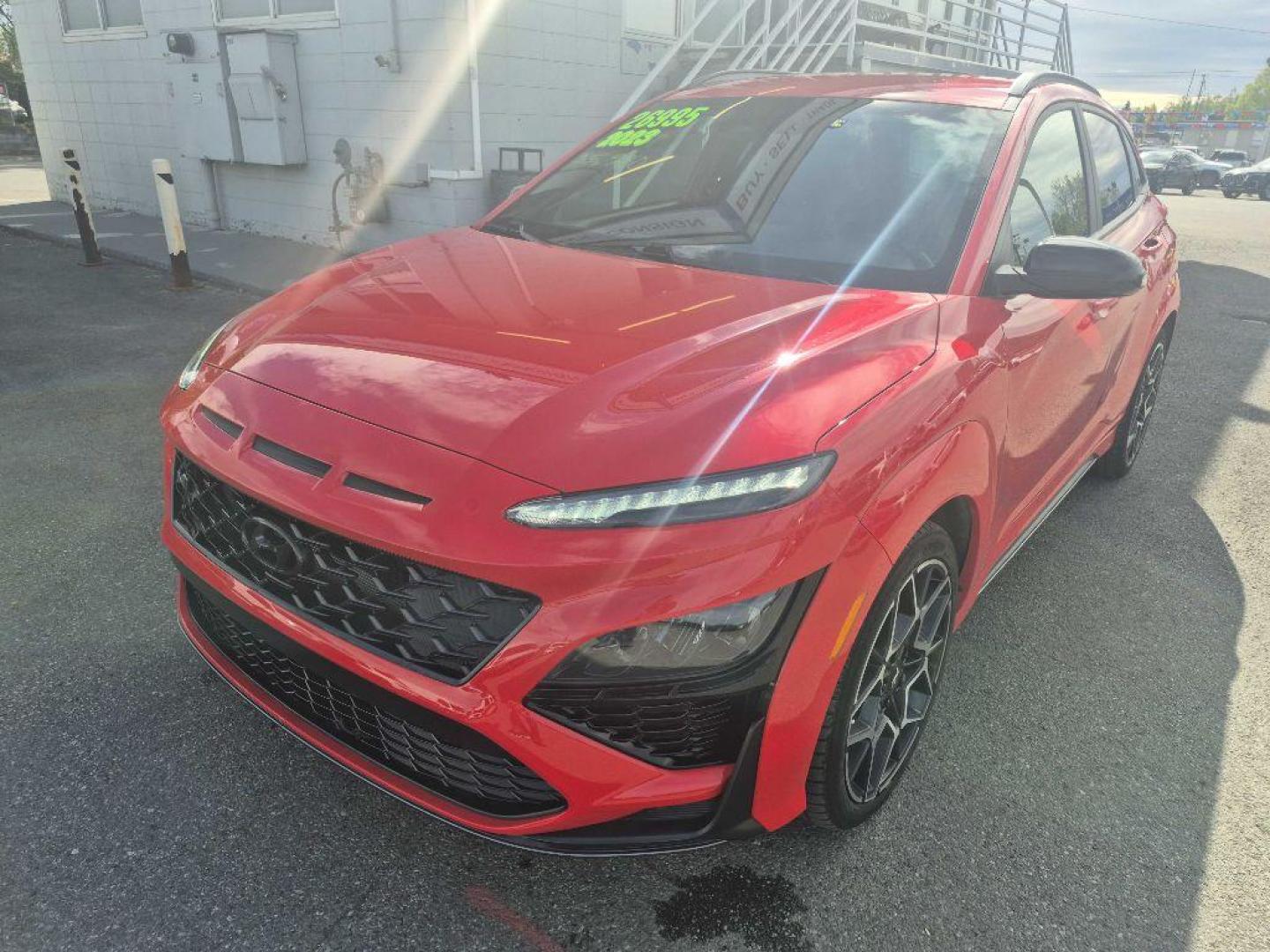 2023 RED HYUNDAI KONA N BASE (KM8KH3AC5PU) with an 2.0L engine, Automatic transmission, located at 929 East 8th Ave, Anchorage, AK, 99501, (907) 274-2277, 61.214783, -149.866074 - Photo#0