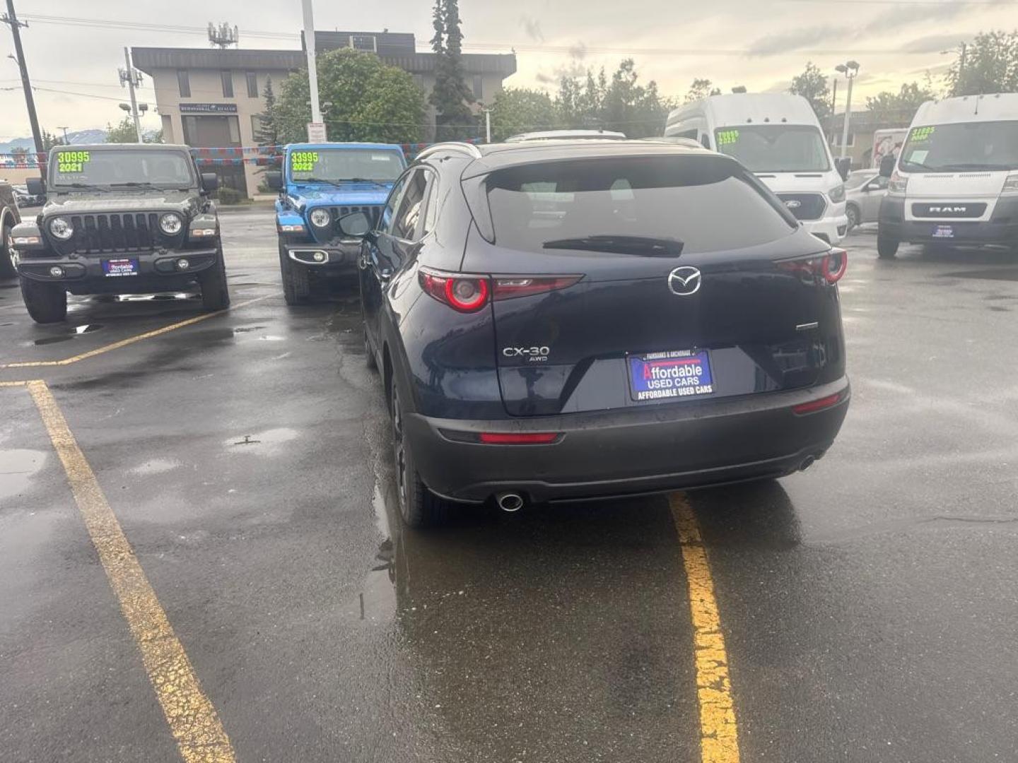 2025 BLUE MAZDA CX-30 SELECT SELECT (3MVDMBBMXSM) with an 2.5L engine, Automatic transmission, located at 929 East 8th Ave, Anchorage, AK, 99501, (907) 274-2277, 61.214783, -149.866074 - Photo#4