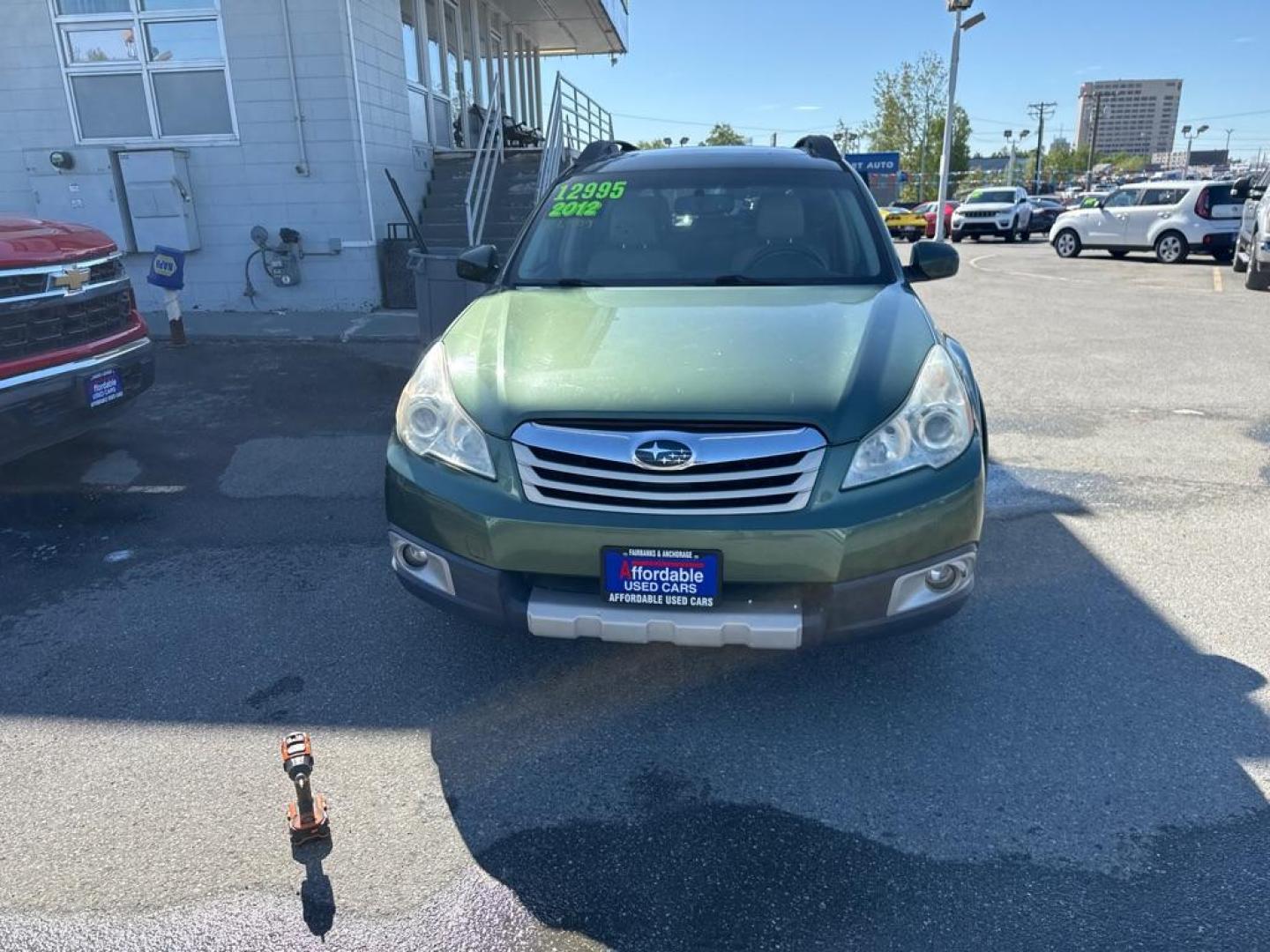 2012 GREEN SUBARU OUTBACK 2.5I LIMITED (4S4BRCKC5C3) with an 2.5L engine, Continuously Variable transmission, located at 929 East 8th Ave, Anchorage, AK, 99501, (907) 274-2277, 61.214783, -149.866074 - Photo#0