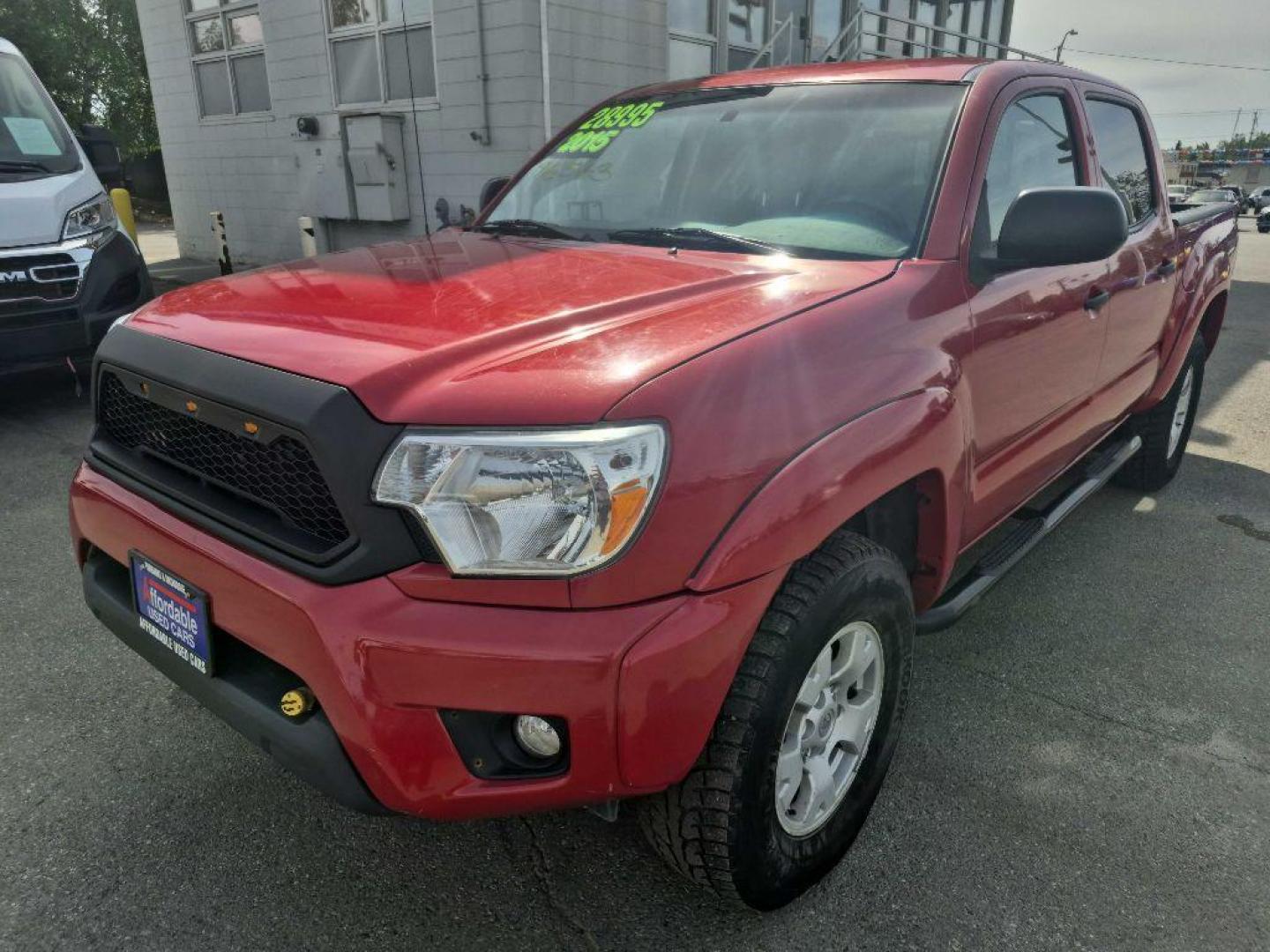 2015 RED TOYOTA TACOMA DOUBLE CAB (3TMLU4EN6FM) with an 4.0L engine, Automatic transmission, located at 929 East 8th Ave, Anchorage, AK, 99501, (907) 274-2277, 61.214783, -149.866074 - Photo#0
