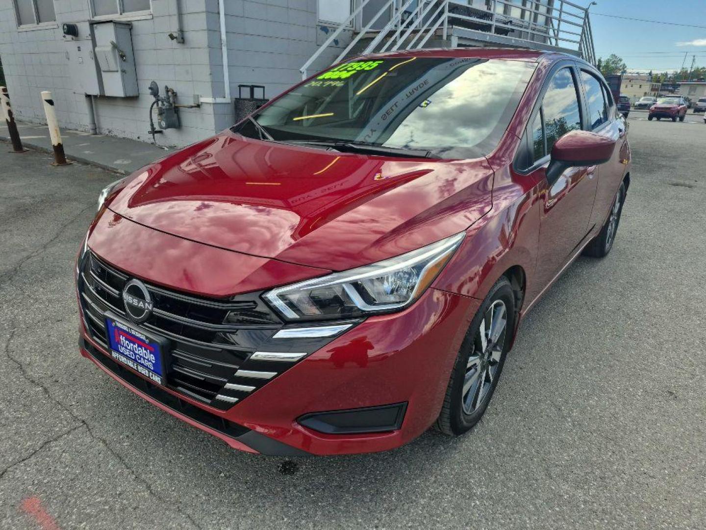 2024 MAROON NISSAN VERSA SV (3N1CN8EV6RL) with an 1.6L engine, Continuously Variable transmission, located at 929 East 8th Ave, Anchorage, AK, 99501, (907) 274-2277, 61.214783, -149.866074 - Photo#0