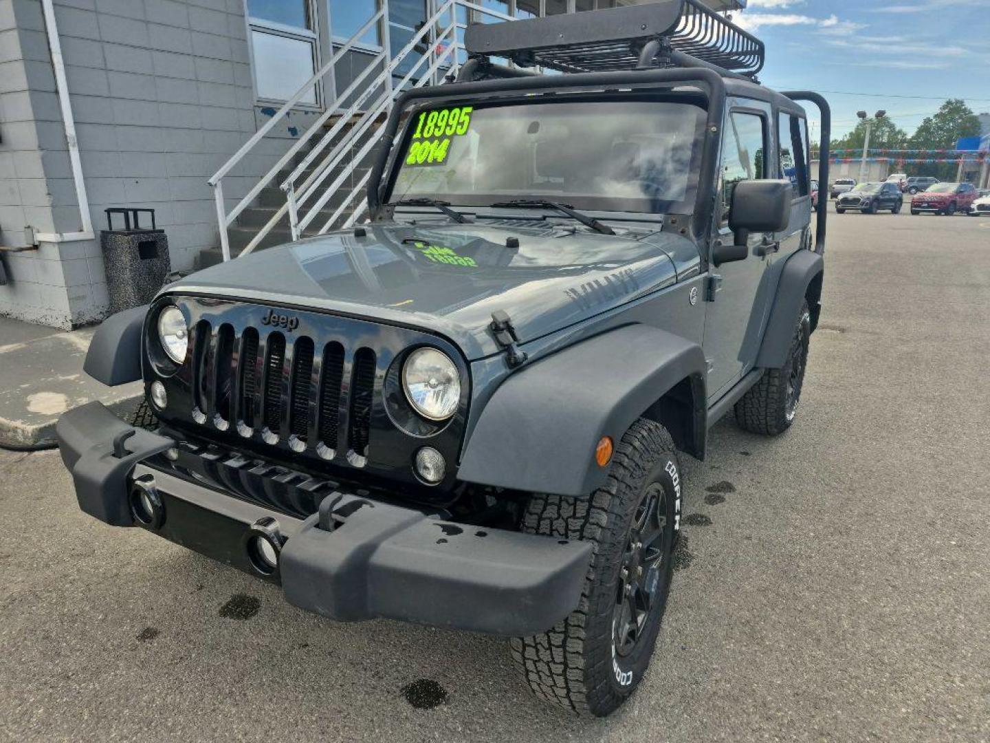 2014 GRAY JEEP WRANGLER SPORT (1C4AJWAG1EL) with an 3.6L engine, Automatic transmission, located at 929 East 8th Ave, Anchorage, AK, 99501, (907) 274-2277, 61.214783, -149.866074 - Photo#0