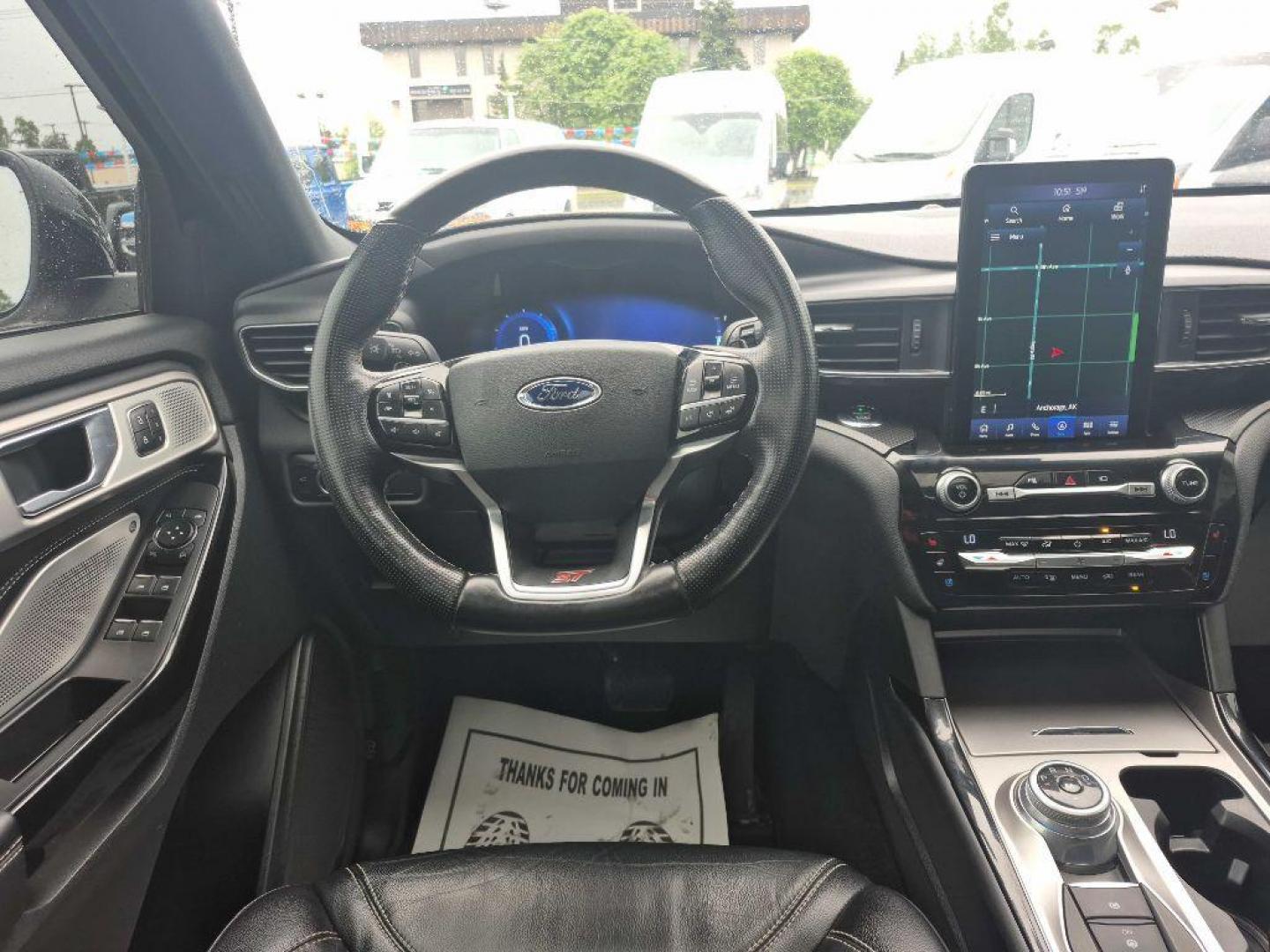 2021 WHITE FORD EXPLORER ST (1FM5K8GC1MG) with an 3.0L engine, Automatic transmission, located at 929 East 8th Ave, Anchorage, AK, 99501, (907) 274-2277, 61.214783, -149.866074 - Photo#4