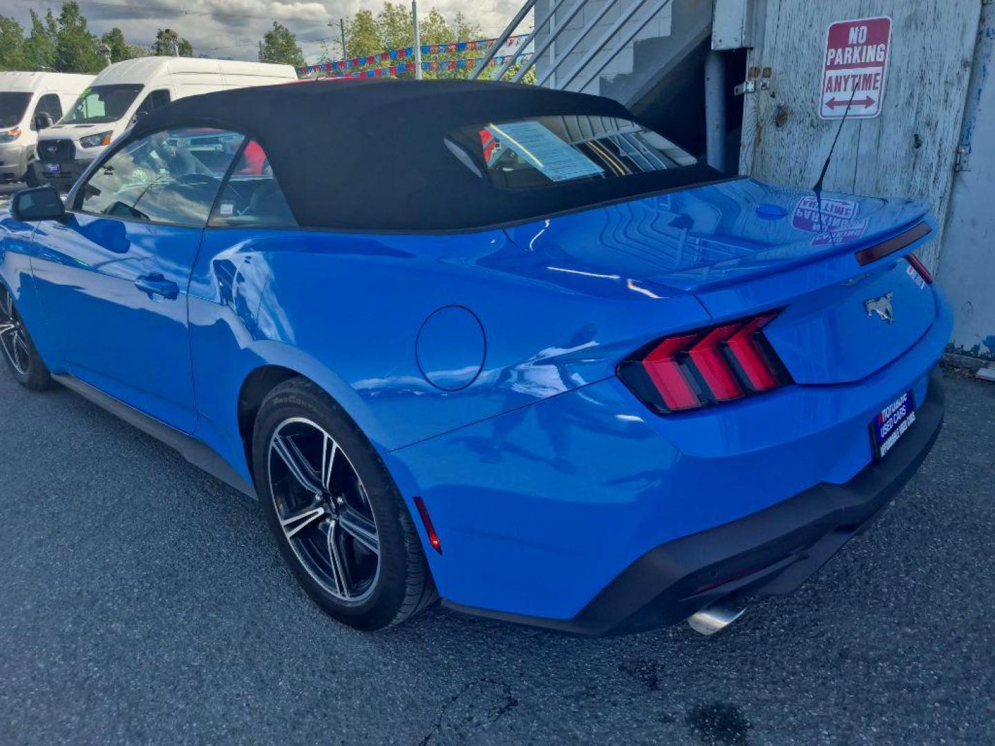 2025 BLUE FORD MUSTANG (1FAGP8UH4S5) with an 2.3L engine, Automatic transmission, located at 929 East 8th Ave, Anchorage, AK, 99501, (907) 274-2277, 61.214783, -149.866074 - Photo#2