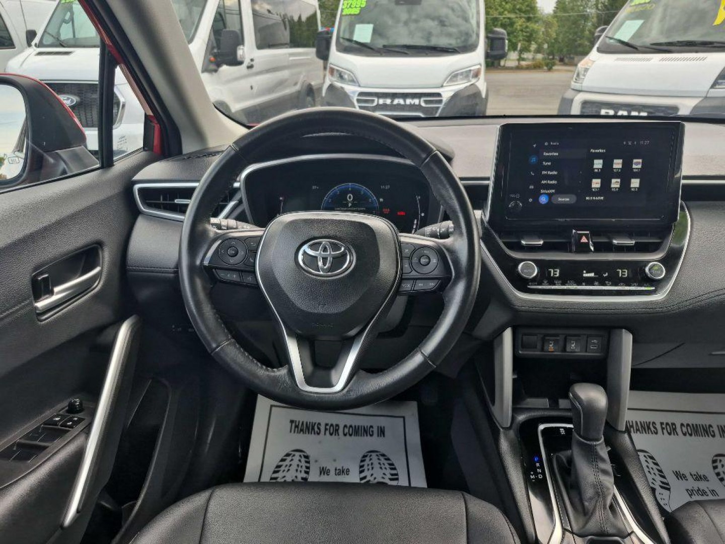 2024 RED TOYOTA COROLLA CROSS XLE (7MUEAABG0RV) with an 2.0L engine, Continuously Variable transmission, located at 929 East 8th Ave, Anchorage, AK, 99501, (907) 274-2277, 61.214783, -149.866074- Photo#4