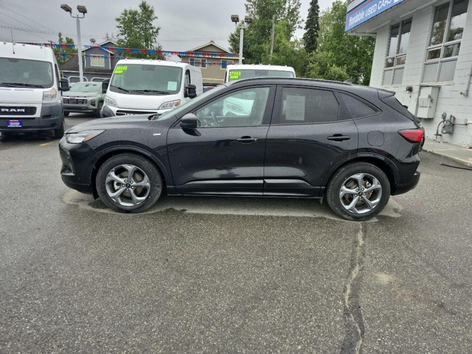 2024 BLACK FORD ESCAPE ST LINE (1FMCU0MN0RU) with an 1.5L engine, Automatic transmission, located at 929 East 8th Ave, Anchorage, AK, 99501, (907) 274-2277, 61.214783, -149.866074 - Photo#1