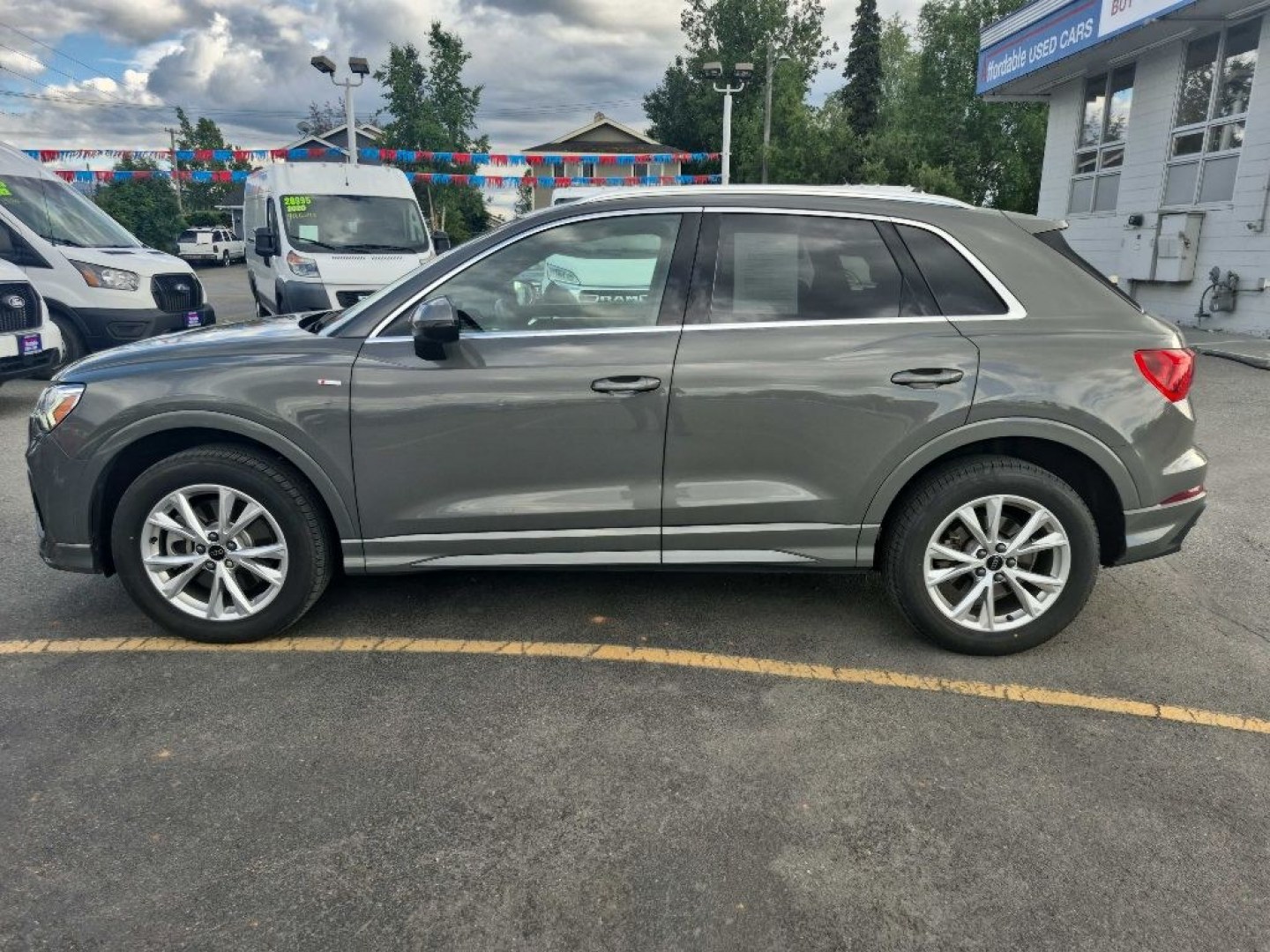 2025 RED AUDI Q3 PREMIUM S LINE 45 (WA1DECF34S1) with an 2.0L engine, Automatic transmission, located at 929 East 8th Ave, Anchorage, AK, 99501, (907) 274-2277, 61.214783, -149.866074- Photo#2