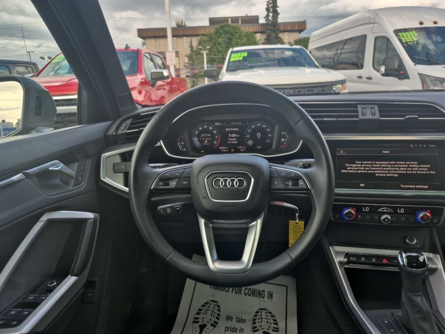 2025 RED AUDI Q3 PREMIUM S LINE 45 (WA1DECF34S1) with an 2.0L engine, Automatic transmission, located at 929 East 8th Ave, Anchorage, AK, 99501, (907) 274-2277, 61.214783, -149.866074- Photo#5